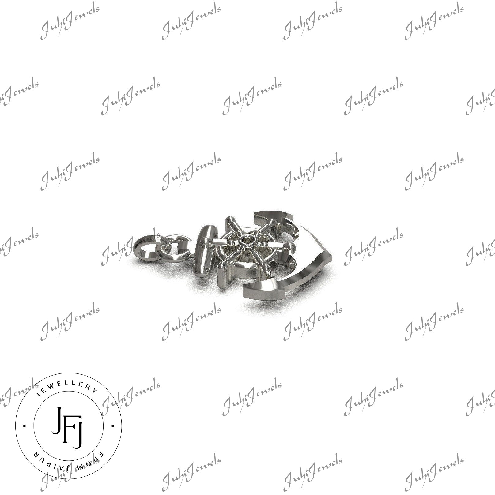 Silver Anchor Pendant 925 Sterling Silver Anchor Pendant Sailors Pendant Bikers Pendant Silver Anchor Charm Large Anchor Pendant