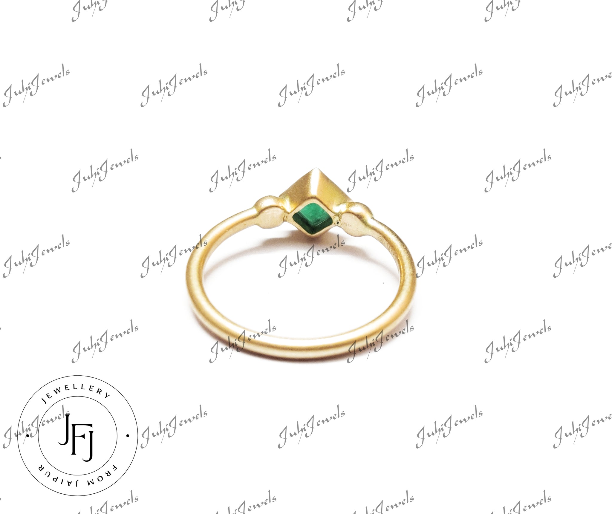 14K Gold Emerald Ring High Quality Emerald Matte Gold Ring Handmade Gold Emerald Ring Hallmrked 14K Emerald Gold Ring Emerald Ring Men