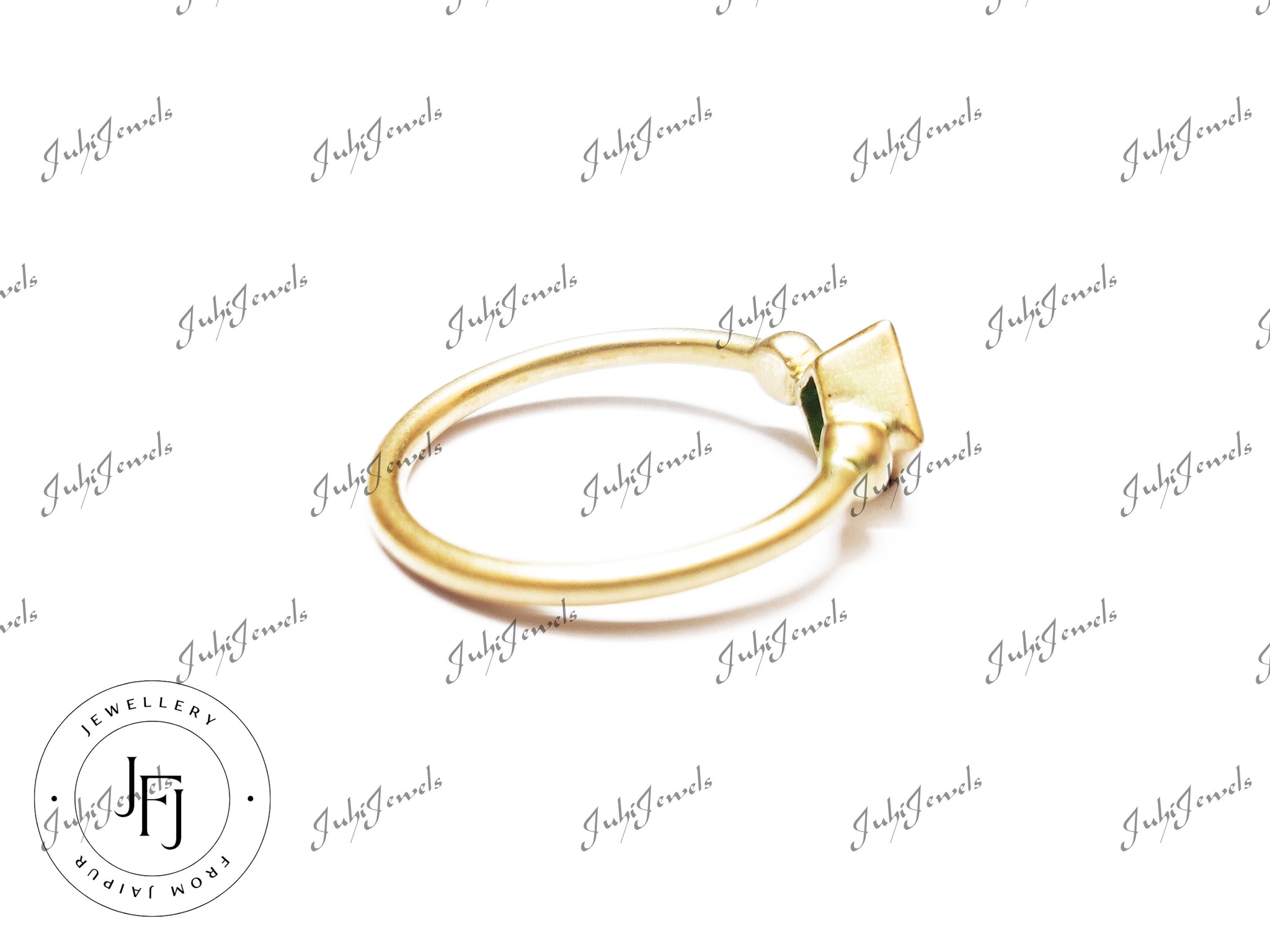 14K Gold Emerald Ring High Quality Emerald Matte Gold Ring Handmade Gold Emerald Ring Hallmrked 14K Emerald Gold Ring Emerald Ring Men