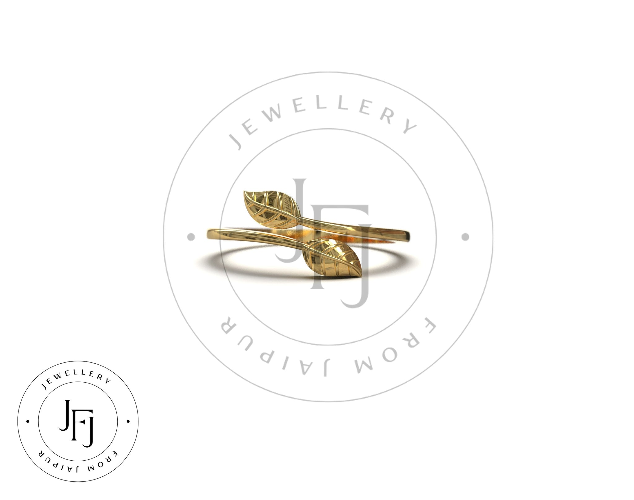 14K Gold Leaf Stacking Ring Solid Gold Leaf Ring Gold Stacking Ring Minimalist Ring Leaf ring Anniversary Gift Mothers Day Gift