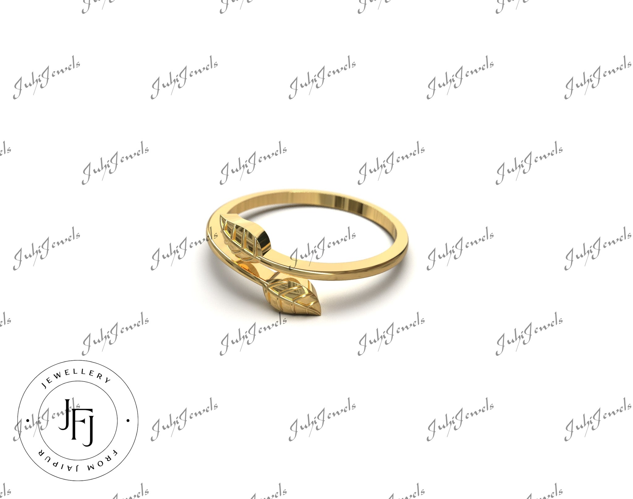 14K Gold Leaf Stacking Ring Solid Gold Leaf Ring Gold Stacking Ring Minimalist Ring Leaf ring Anniversary Gift Mothers Day Gift