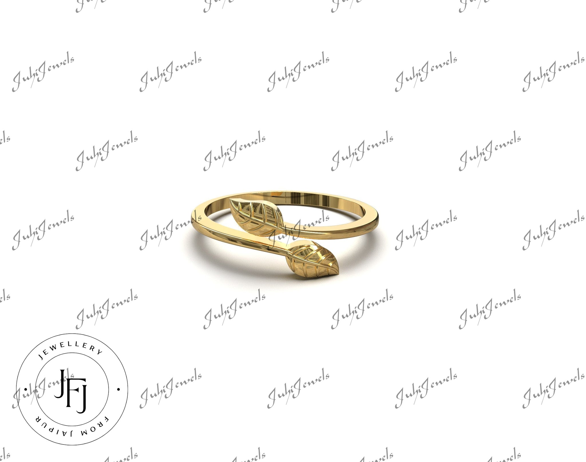 14K Gold Leaf Stacking Ring Solid Gold Leaf Ring Gold Stacking Ring Minimalist Ring Leaf ring Anniversary Gift Mothers Day Gift