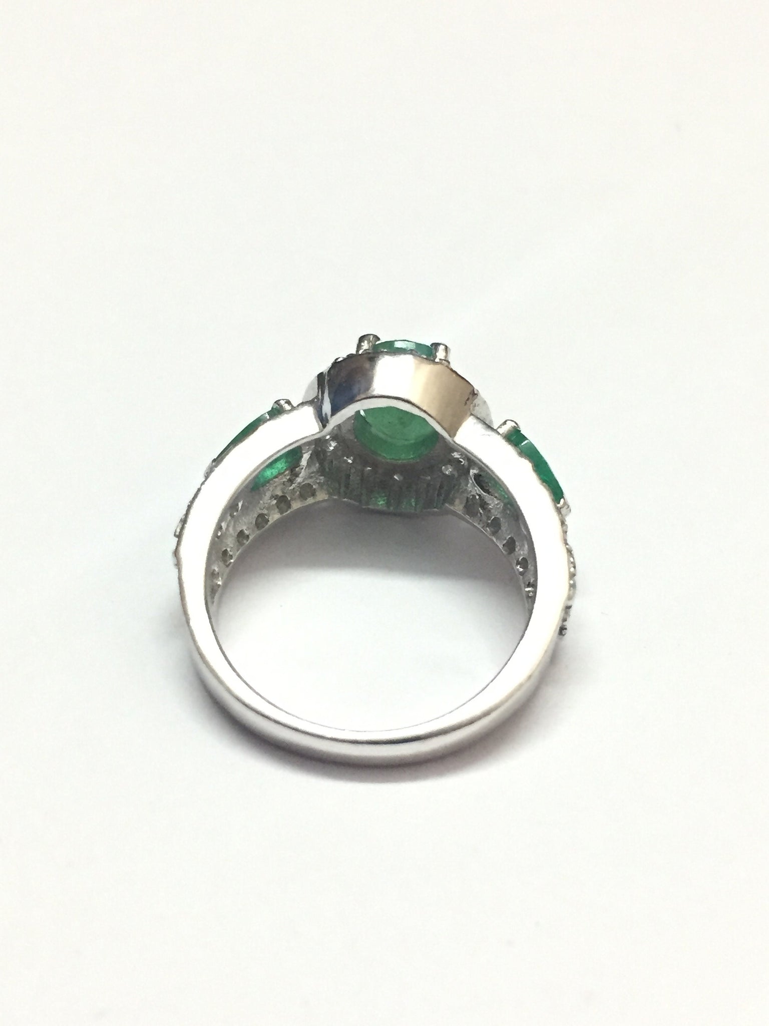 Natural Emerald Ring Emerald Vintage Ring Emerald Ring Men Emerald Ring 925 Sterling Silver Emerald Ring Vintage Green Emerald Ring