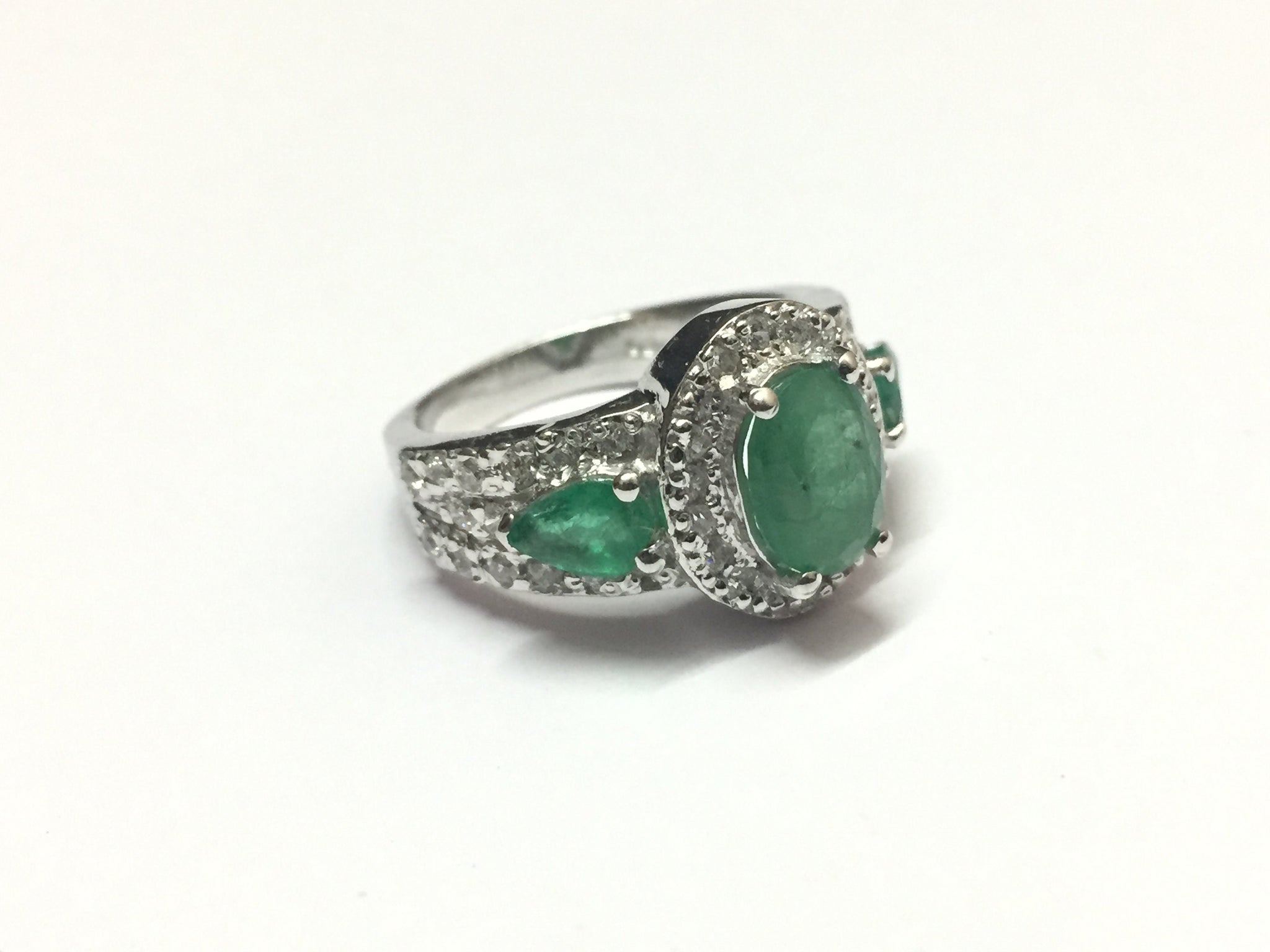 Natural Emerald Ring Emerald Vintage Ring Emerald Ring Men Emerald Ring 925 Sterling Silver Emerald Ring Vintage Green Emerald Ring