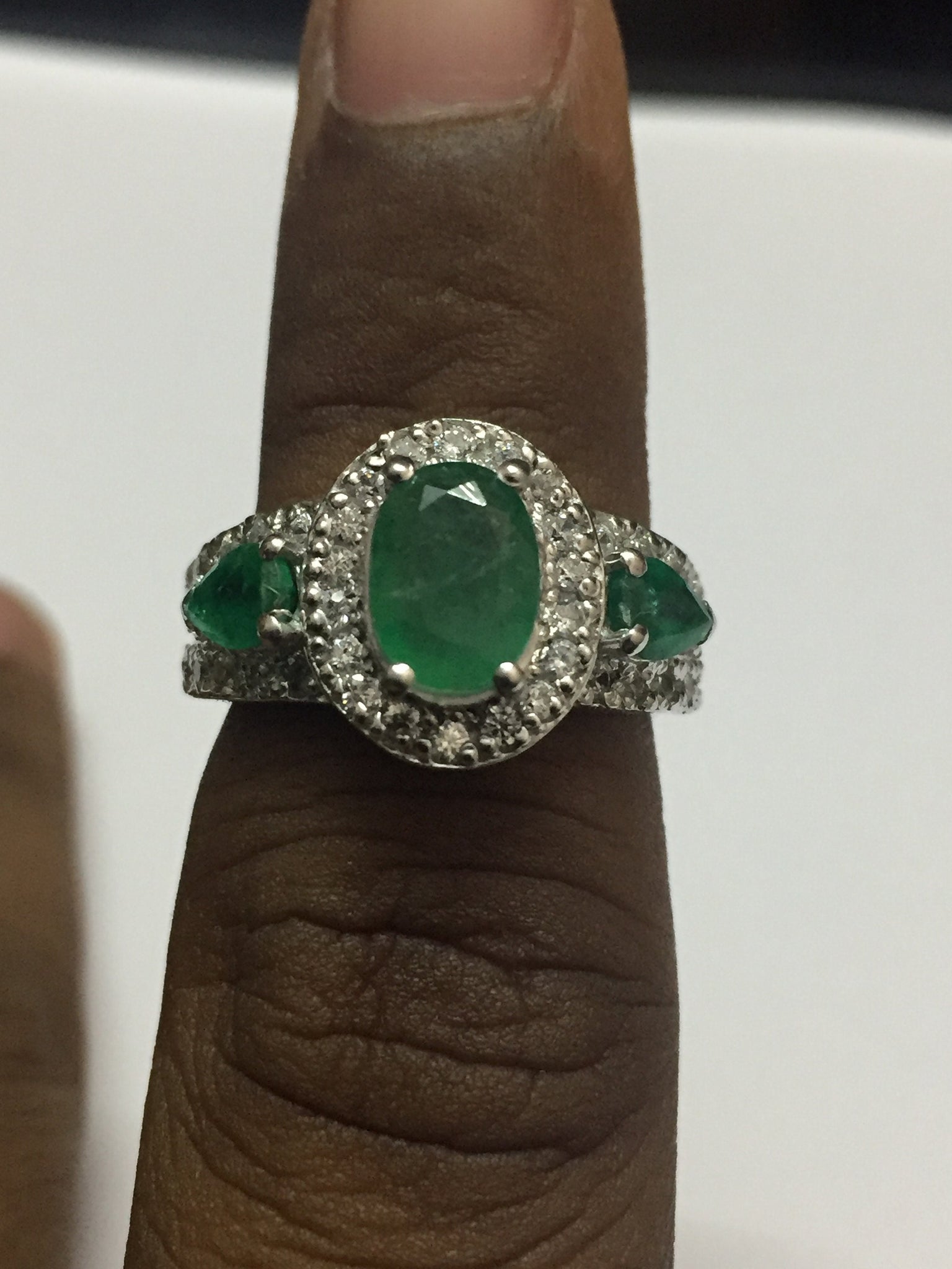 Natural Emerald Ring Emerald Vintage Ring Emerald Ring Men Emerald Ring 925 Sterling Silver Emerald Ring Vintage Green Emerald Ring