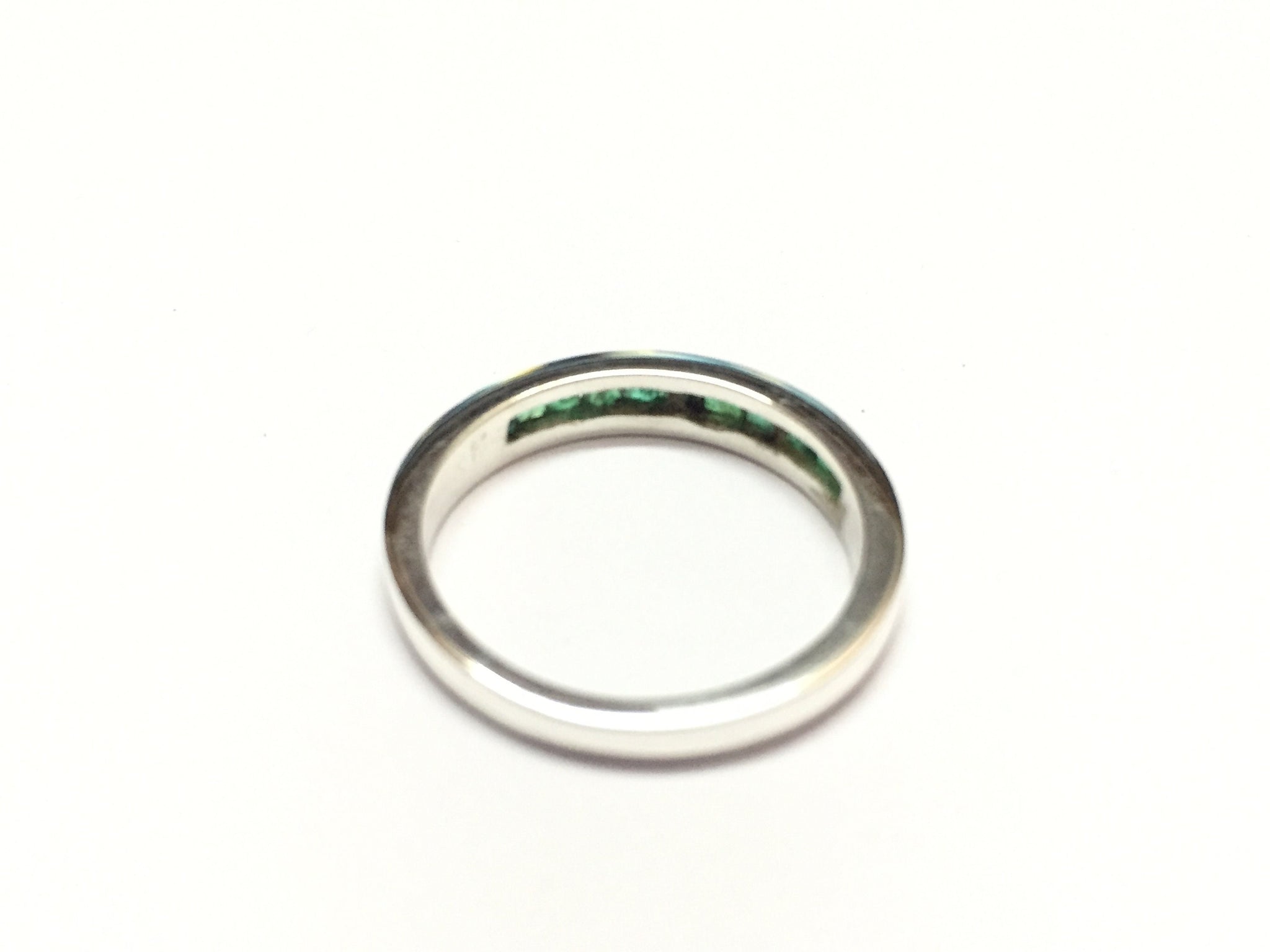 Mens Emerald Ring Mens Natural Emerald Ring Mens Emerald Band 925 Sterling Silver Emerald Band Men May Birthstone Ring Birthday Gift