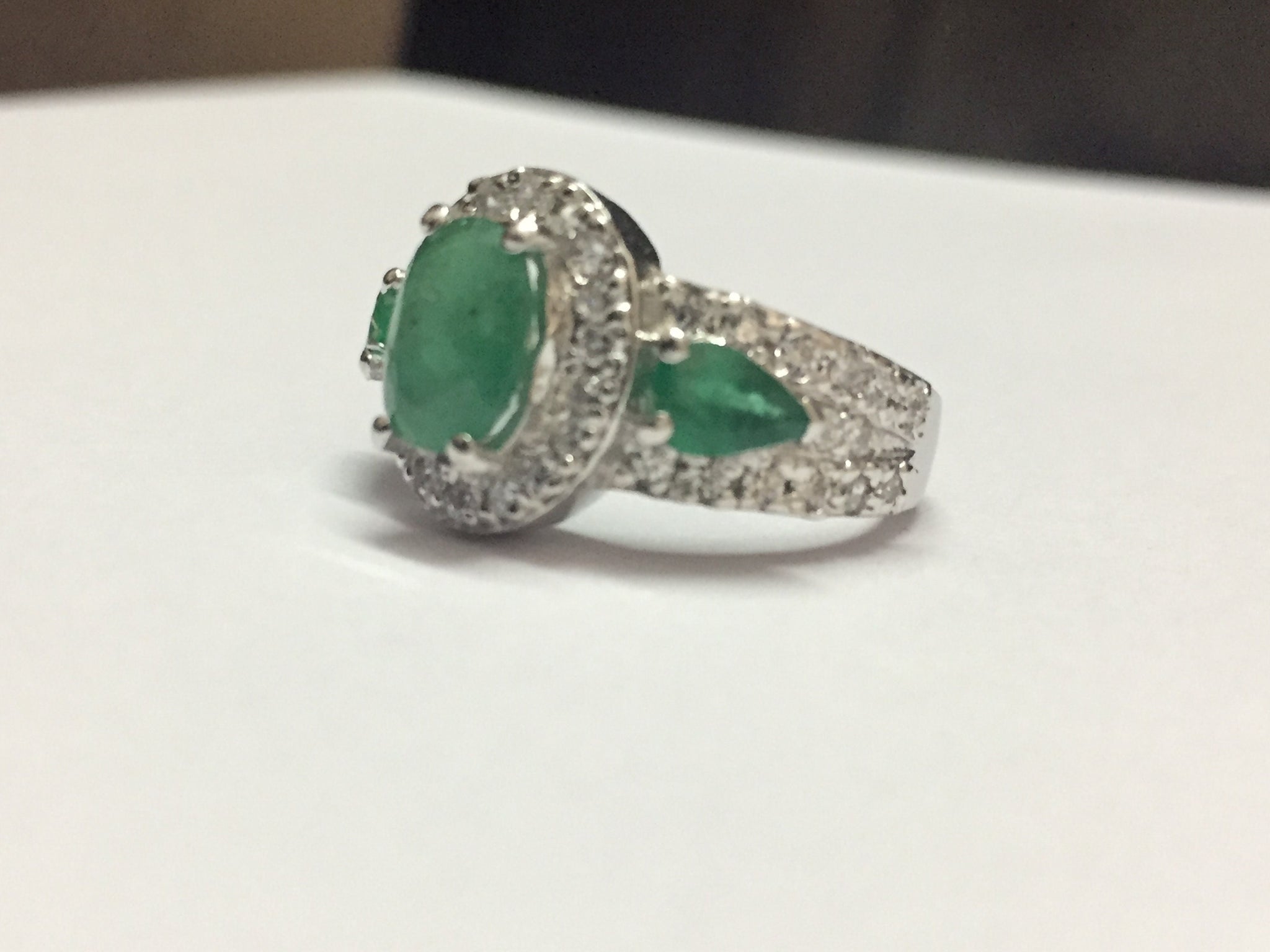 Natural Emerald Ring Emerald Vintage Ring Emerald Ring Men Emerald Ring 925 Sterling Silver Emerald Ring Vintage Green Emerald Ring