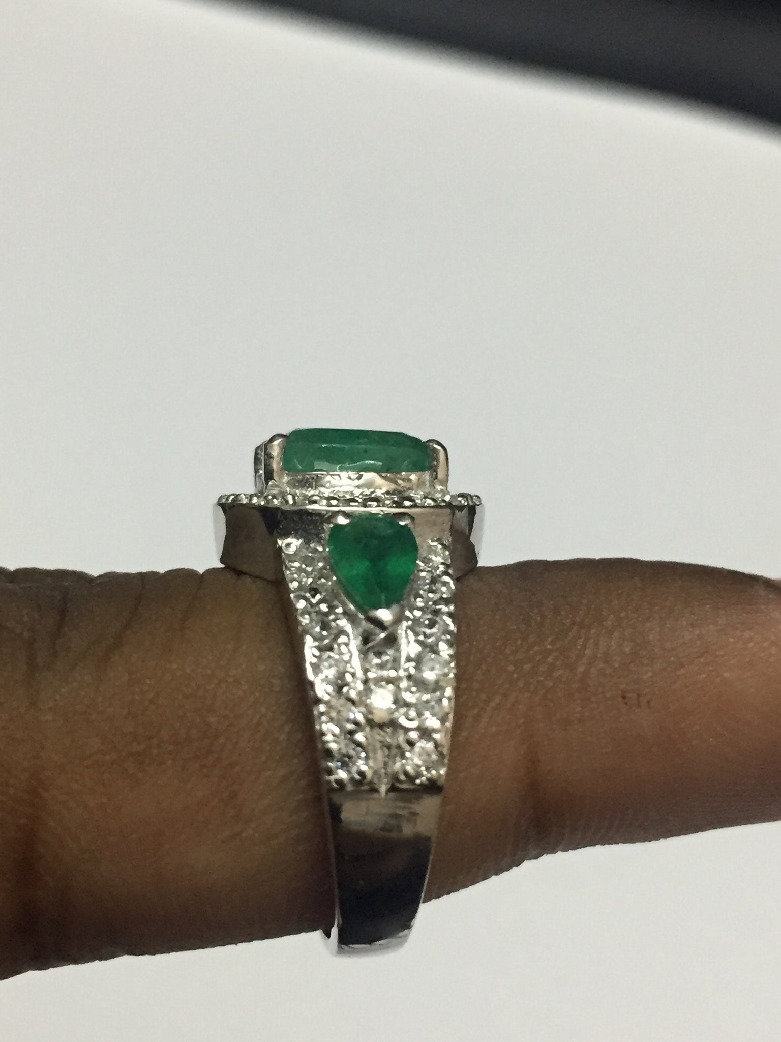 Natural Emerald Ring Emerald Vintage Ring Emerald Ring Men Emerald Ring 925 Sterling Silver Emerald Ring Vintage Green Emerald Ring