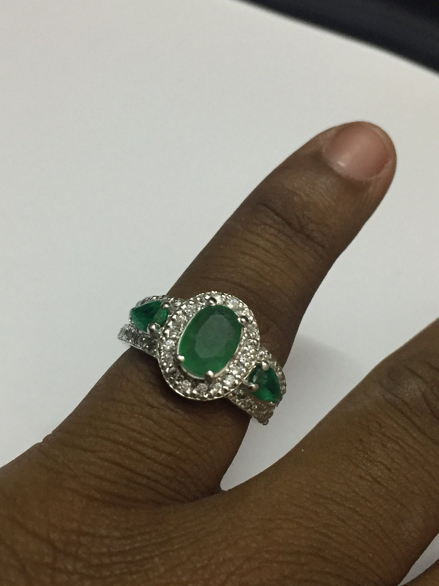 Natural Emerald Ring Emerald Vintage Ring Emerald Ring Men Emerald Ring 925 Sterling Silver Emerald Ring Vintage Green Emerald Ring