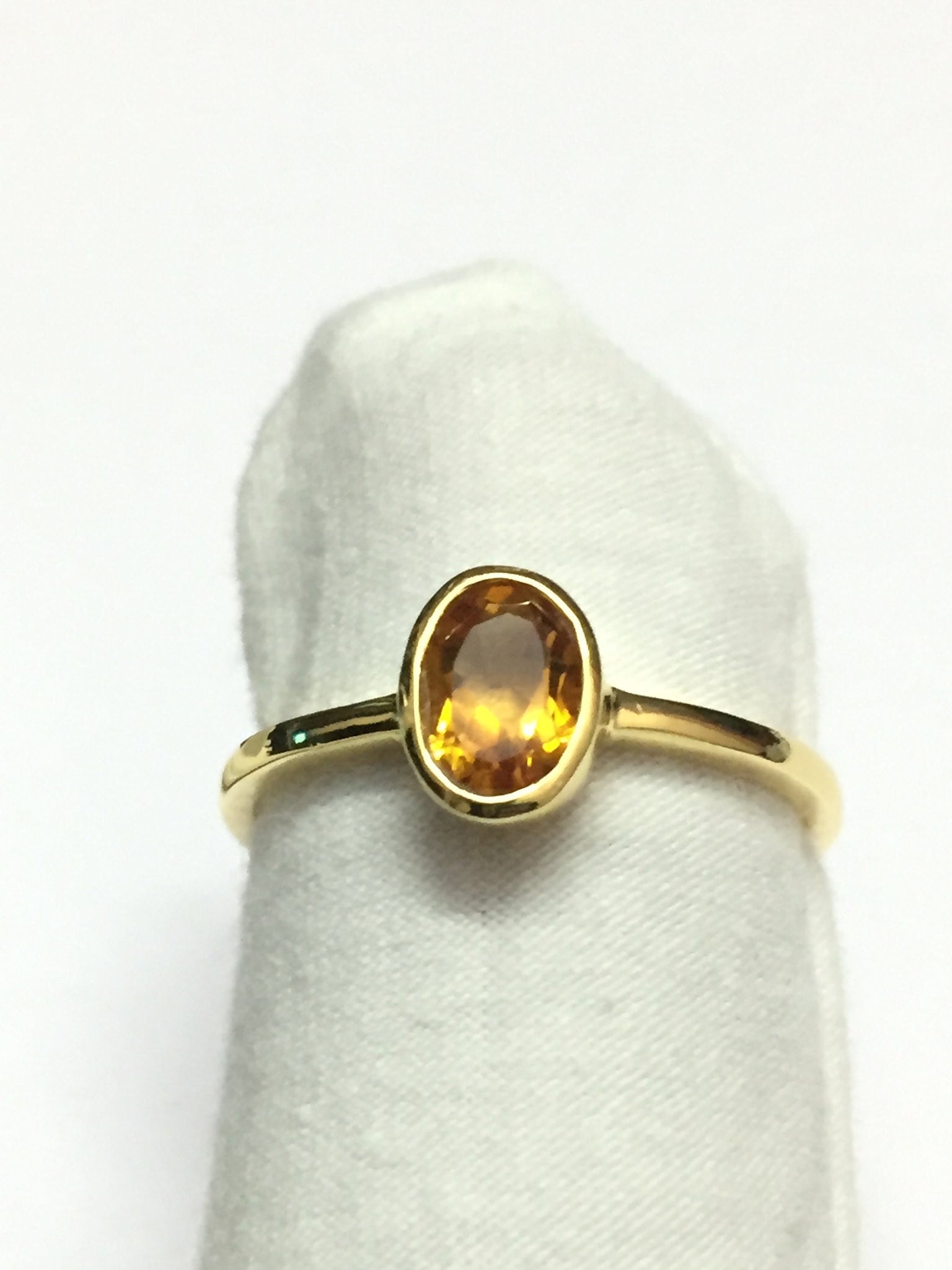 14K Yellow Gold Citrine Ring 5x7 mm Oval Citrine Gold Ring 14k Citrine Ring November Ring Citrine Dainty Ring Gold Citrine Ring Men