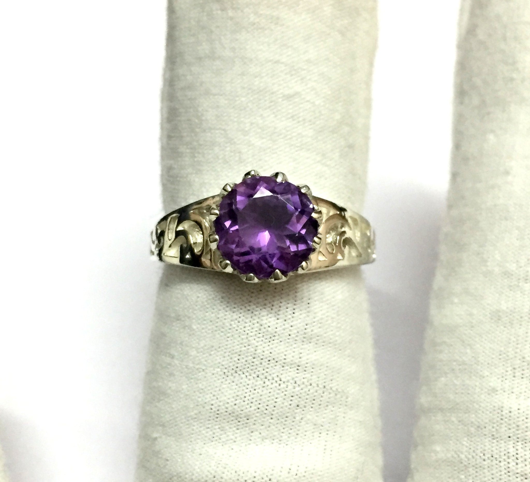 Vintage Silver Amethyst Vintage Ring Amethyst Ring Silver Men Ring Men Vintage Ring Amethyst Jewelry Vintage Rings For Men
