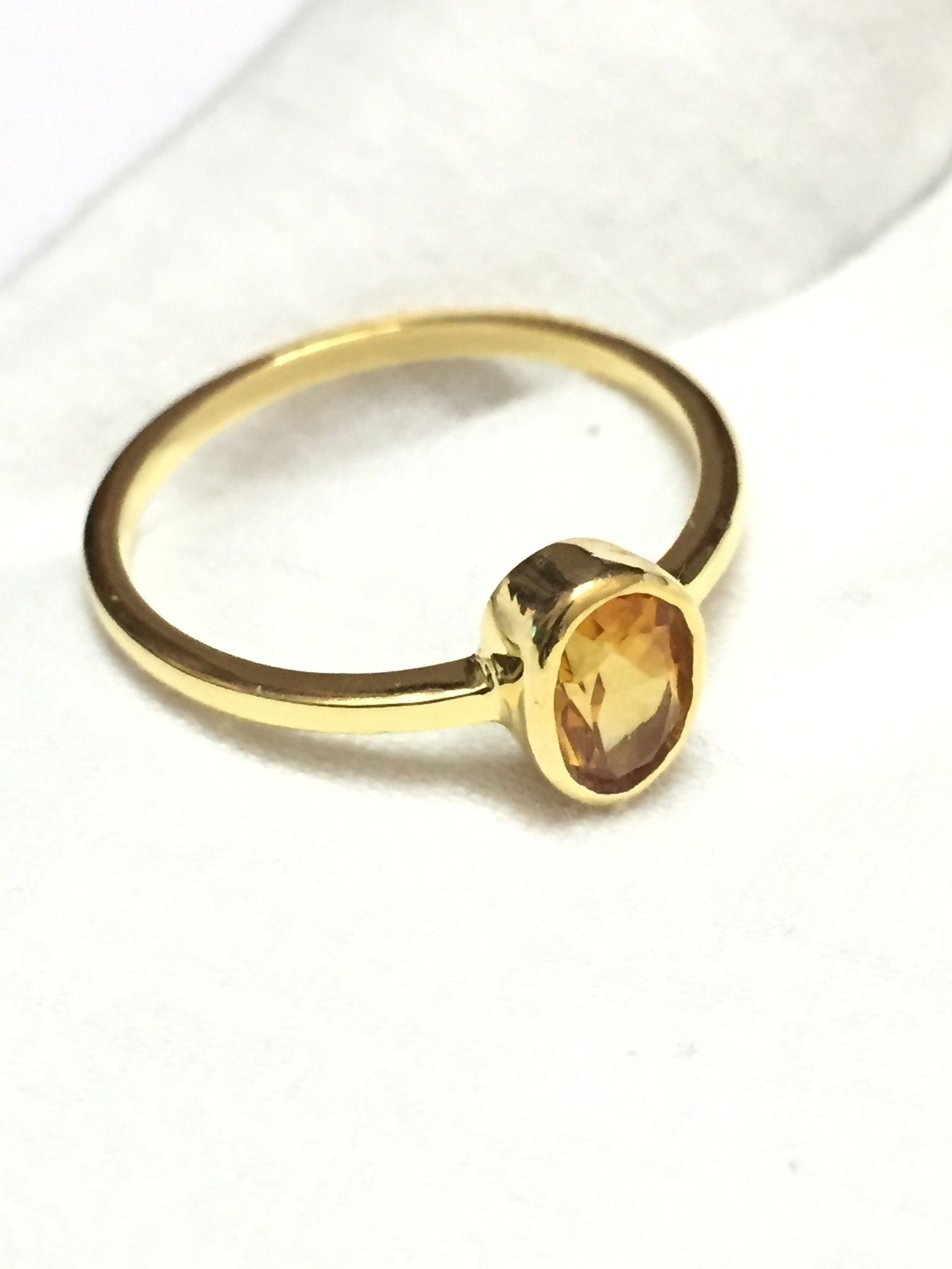 14K Yellow Gold Citrine Ring 5x7 mm Oval Citrine Gold Ring 14k Citrine Ring November Ring Citrine Dainty Ring Gold Citrine Ring Men
