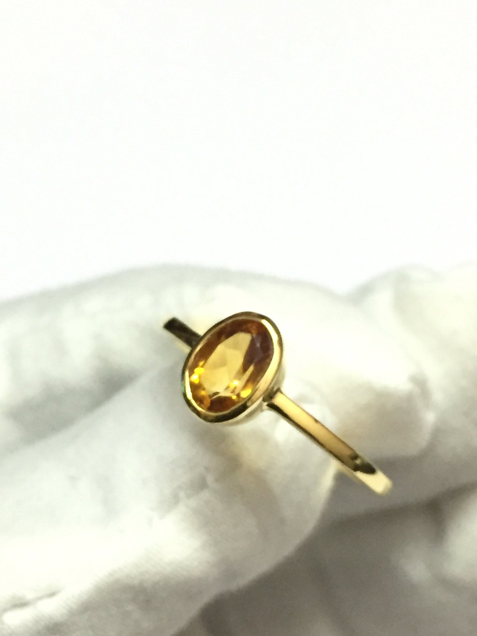 14K Yellow Gold Citrine Ring 5x7 mm Oval Citrine Gold Ring 14k Citrine Ring November Ring Citrine Dainty Ring Gold Citrine Ring Men