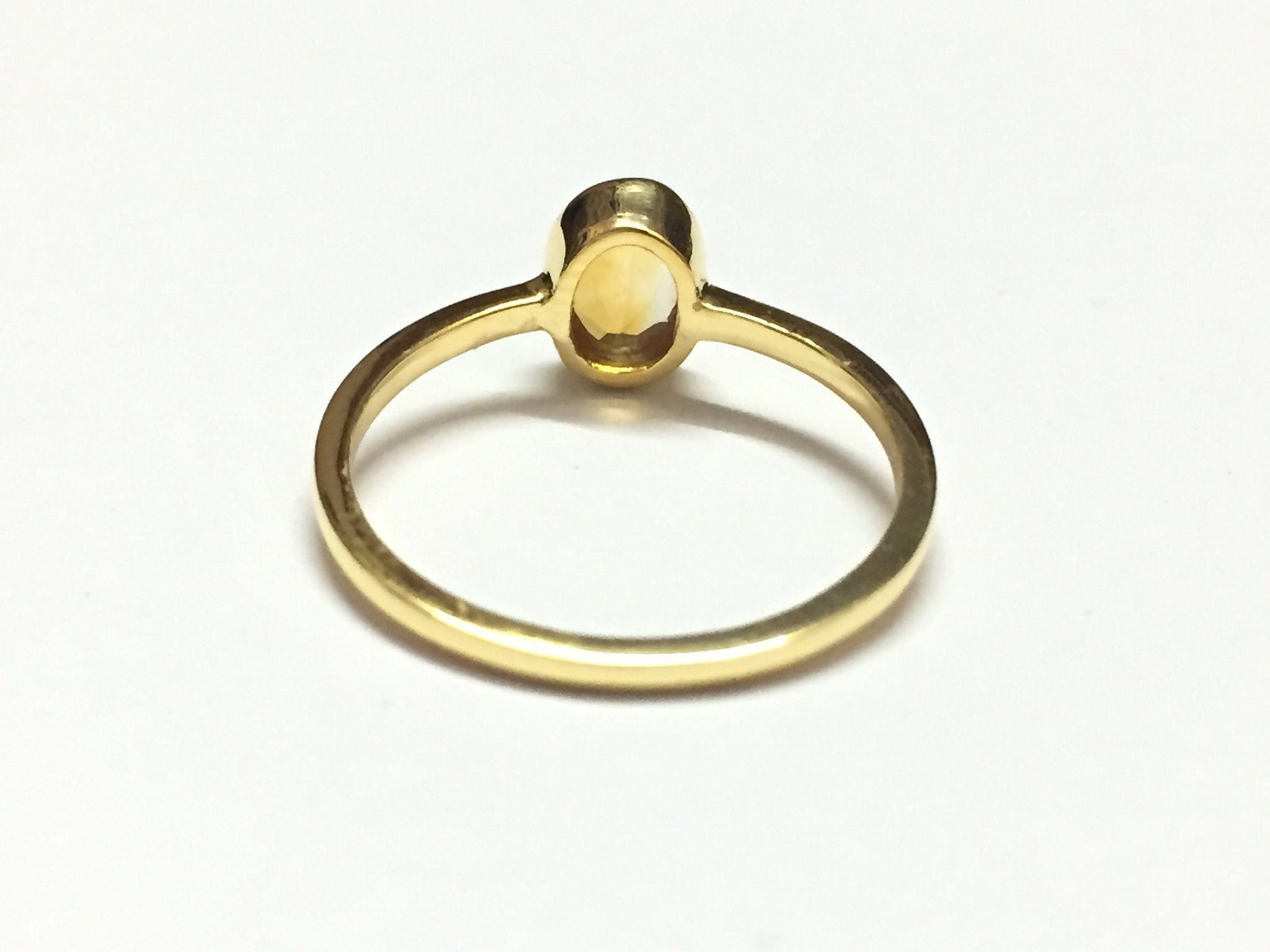 14K Yellow Gold Citrine Ring 5x7 mm Oval Citrine Gold Ring 14k Citrine Ring November Ring Citrine Dainty Ring Gold Citrine Ring Men