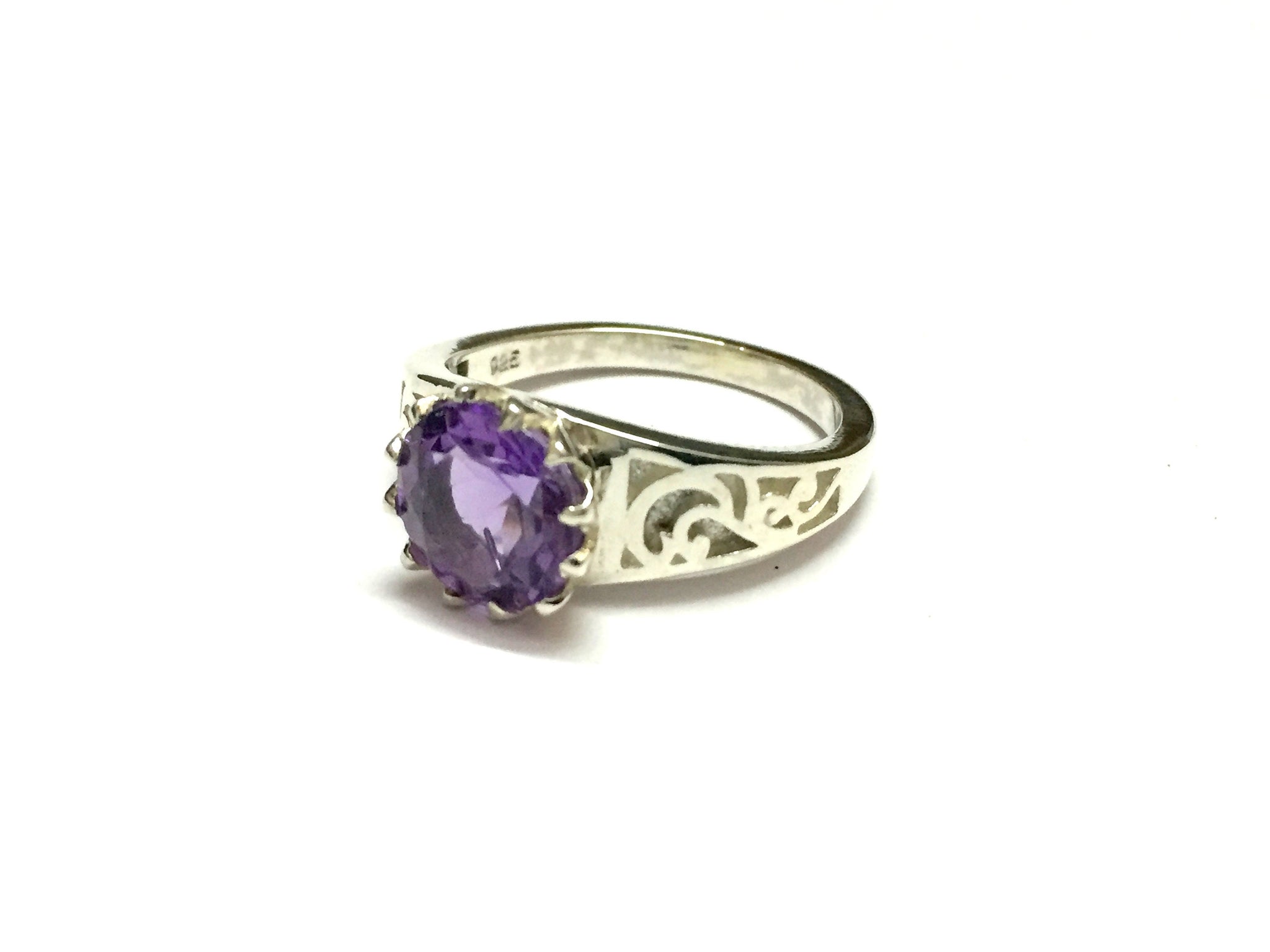 Vintage Silver Amethyst Vintage Ring Amethyst Ring Silver Men Ring Men Vintage Ring Amethyst Jewelry Vintage Rings For Men