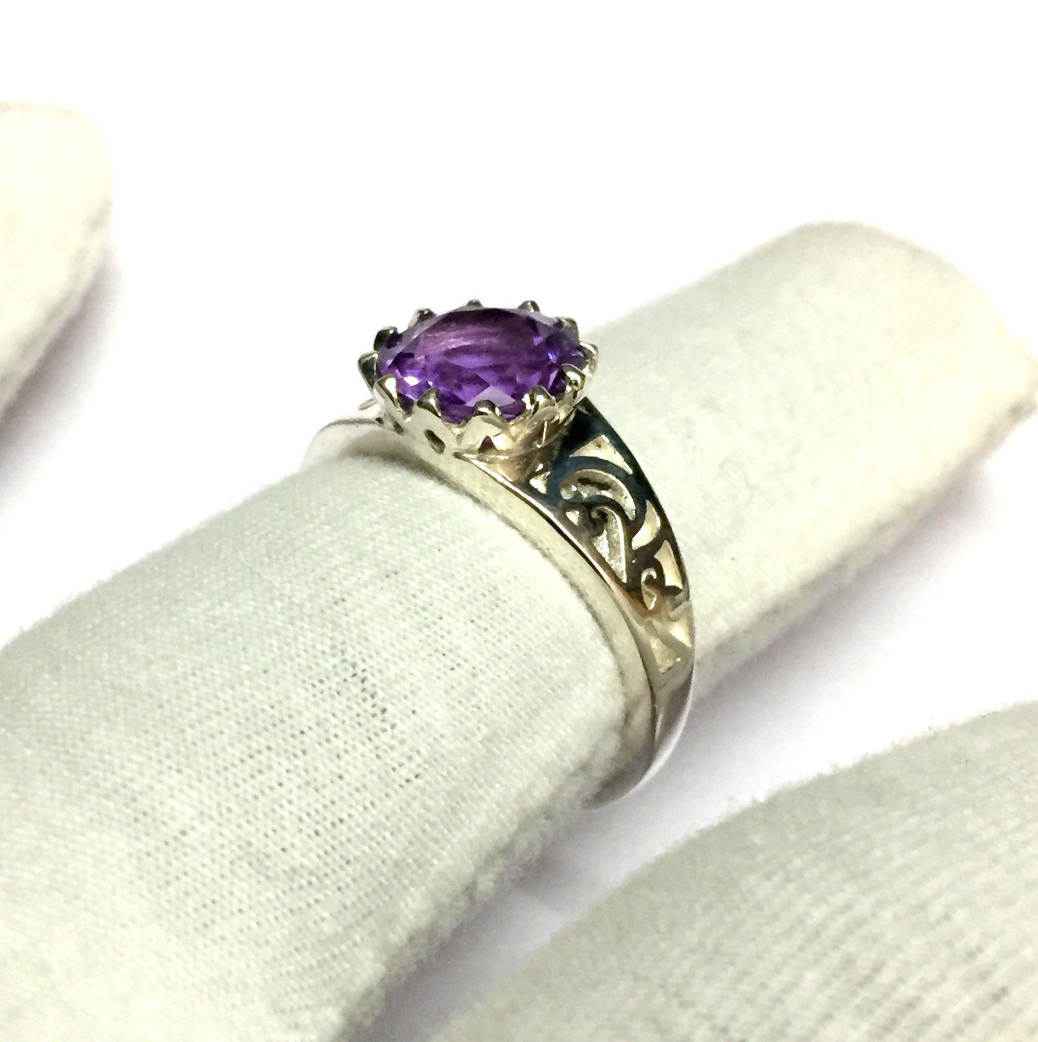 Vintage Silver Amethyst Vintage Ring Amethyst Ring Silver Men Ring Men Vintage Ring Amethyst Jewelry Vintage Rings For Men
