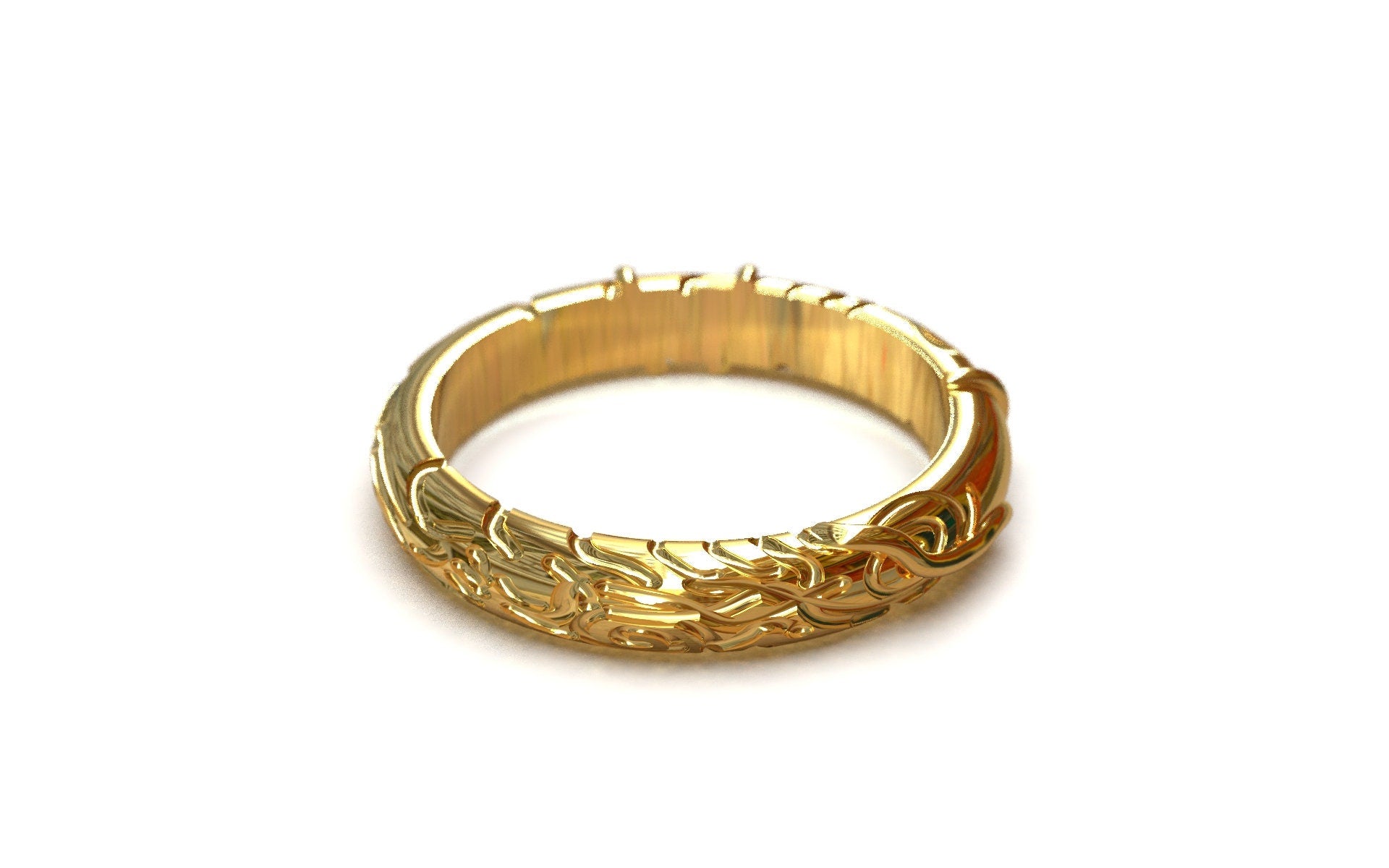 18K Gold Band Ring Gold Wedding Band Gold Engagement Band Designer Gold Band Hallmarked 18K Gold Band Ring Band For Him Band For Her
