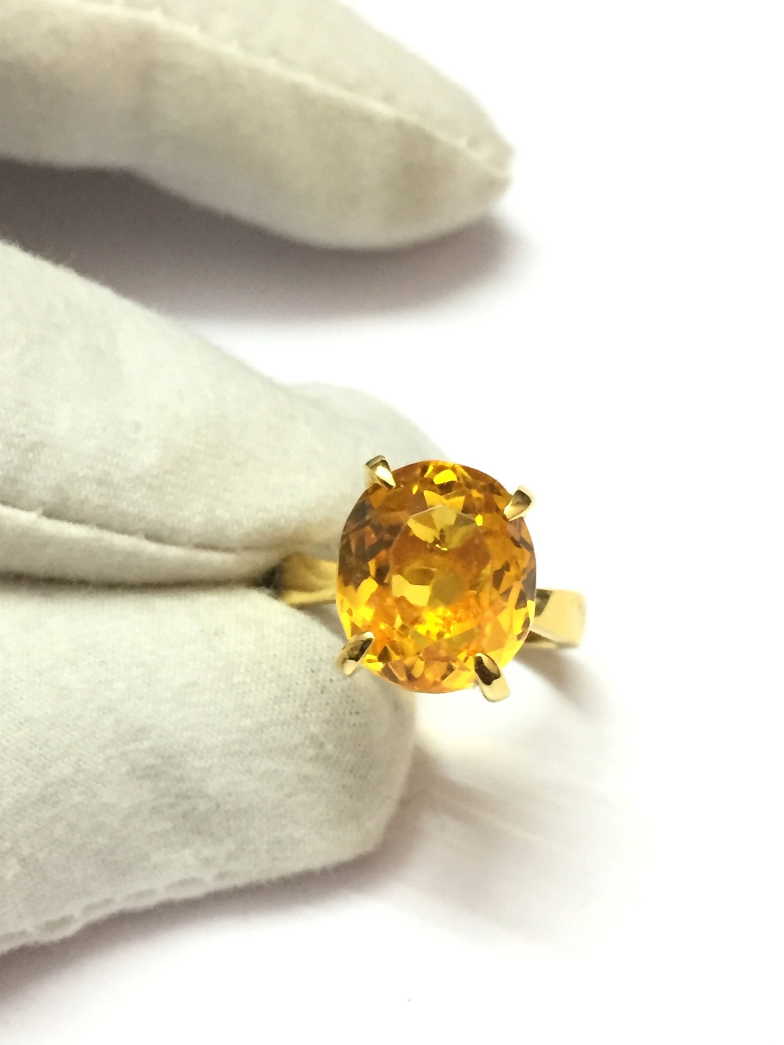 Gold Citrine Ring 14K Yellow Gold Citrine Ring High Quality Citrine Ring Yellow Gold Ring 14K Gold Citrine Ring