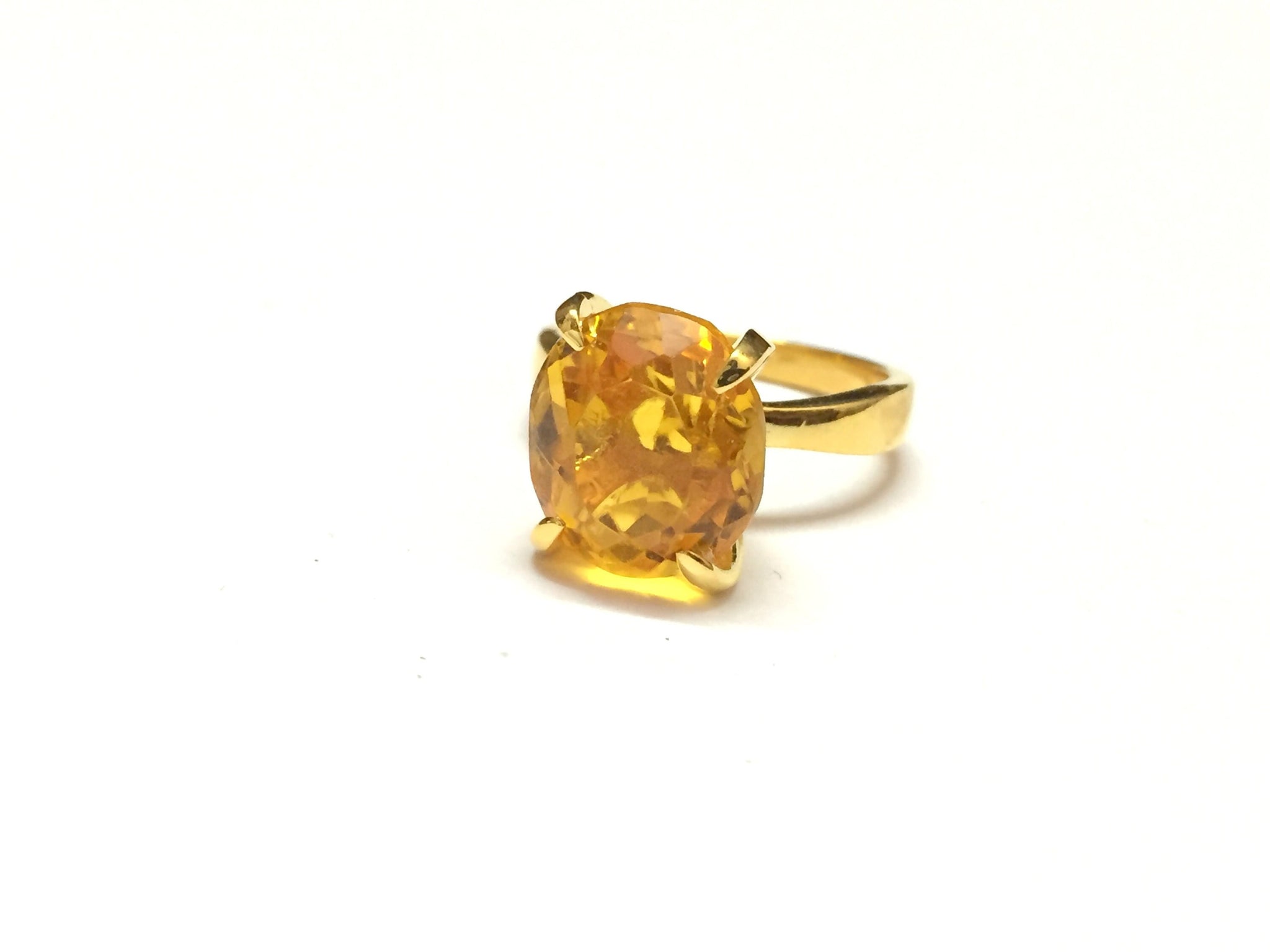 Gold Citrine Ring 14K Yellow Gold Citrine Ring High Quality Citrine Ring Yellow Gold Ring 14K Gold Citrine Ring