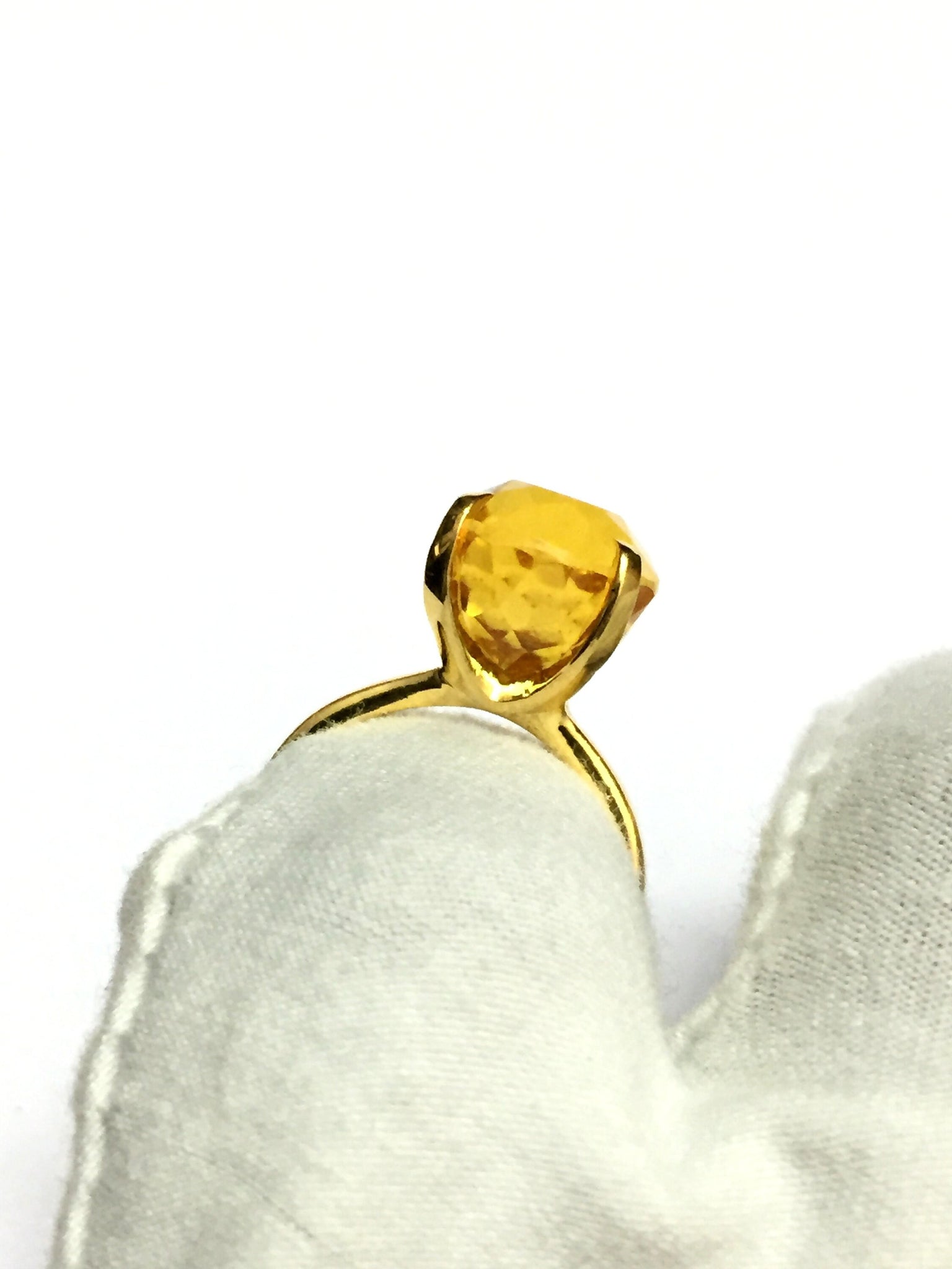 Gold Citrine Ring 14K Yellow Gold Citrine Ring High Quality Citrine Ring Yellow Gold Ring 14K Gold Citrine Ring