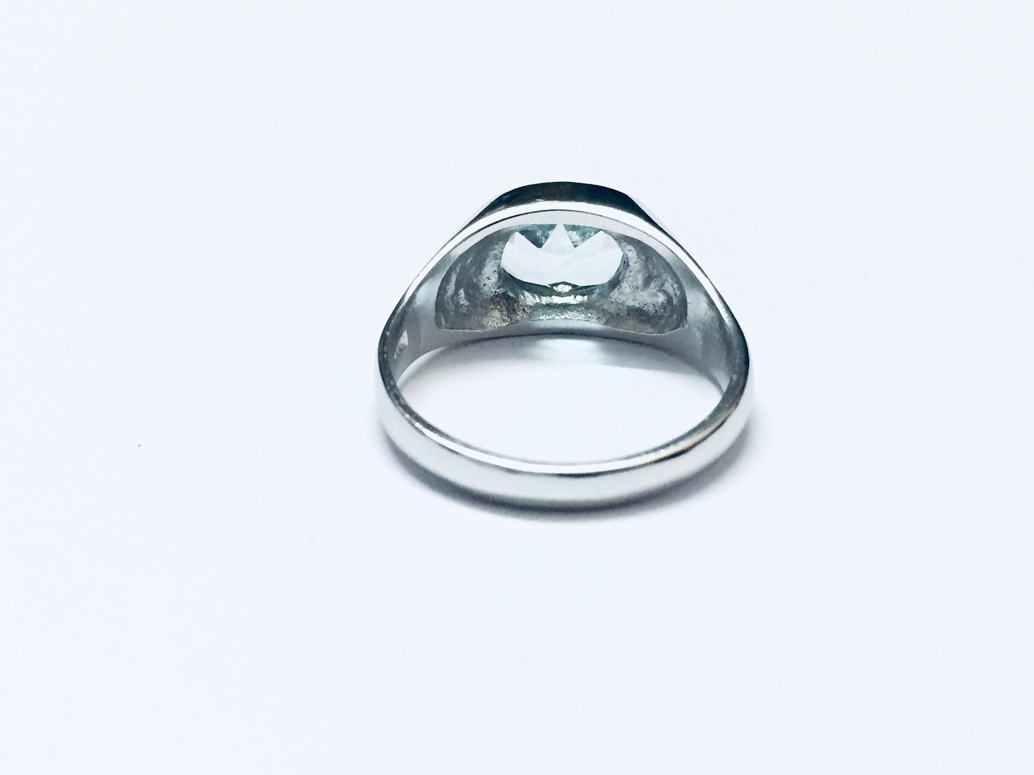 925 Sterling Silver Blue Topaz Ring Men Topaz Signet Ring 2.5 Ct Blue Topaz Ring Handmade Topaz Ring Sky Blue Topaz Ring