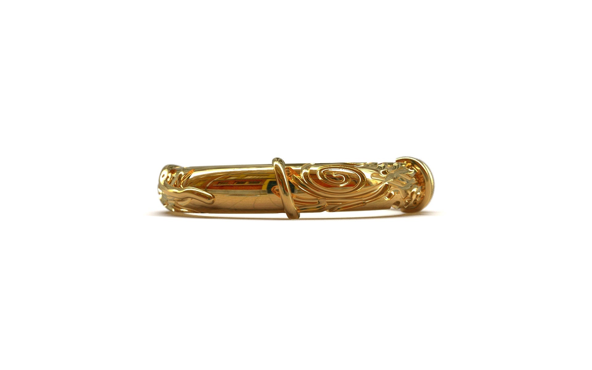 18K Gold Band Ring Gold Wedding Band Gold Engagement Band Designer Gold Band Hallmarked 18K Gold Band Ring Band For Him Band For Her