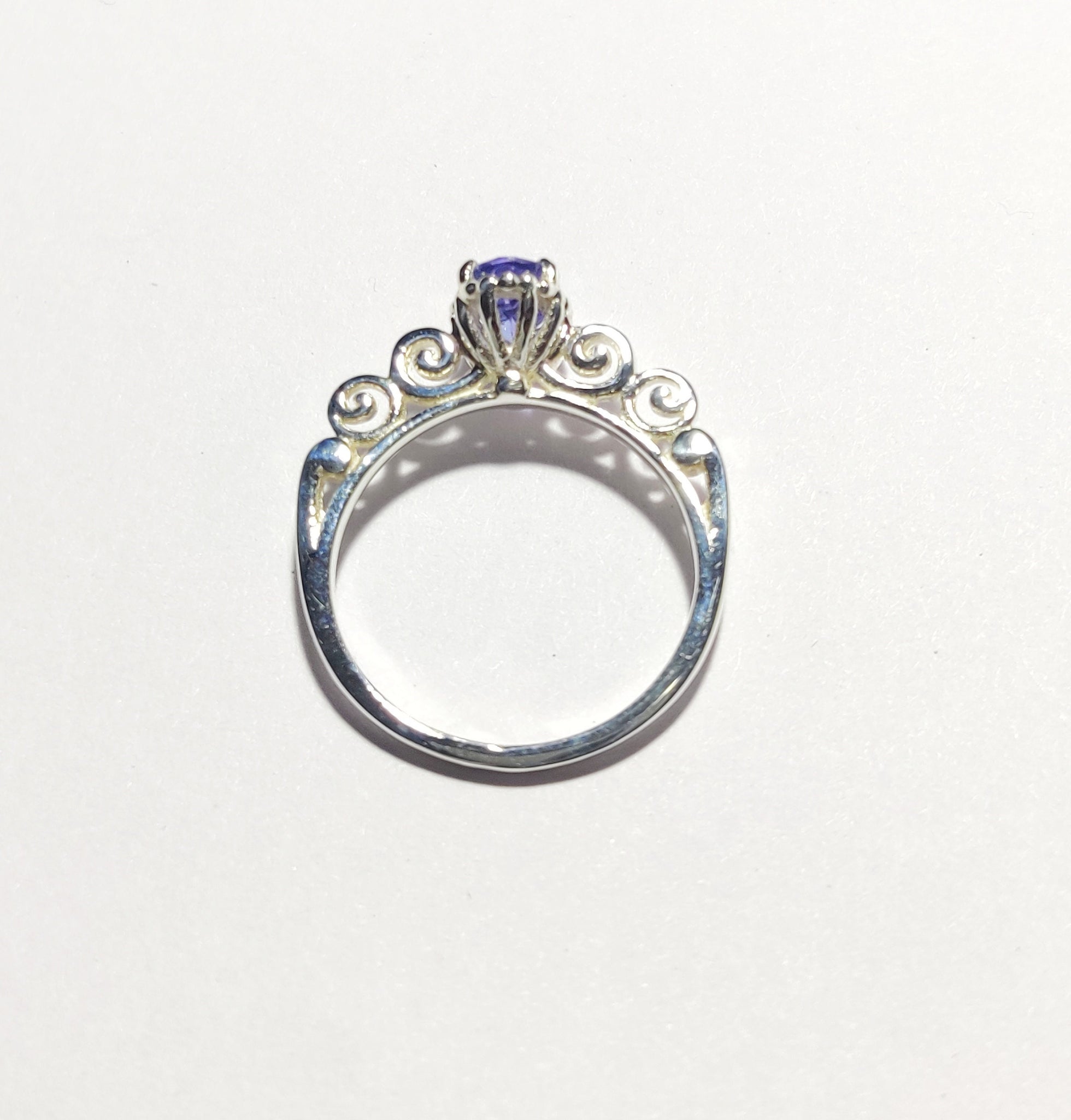 Natural Tanzanite Ring 1 Ct Tanzanite Real Tanzanite Ring Engagement Ring December Birthstone Tanzanite Jewelry Tanzanite Silver Ring