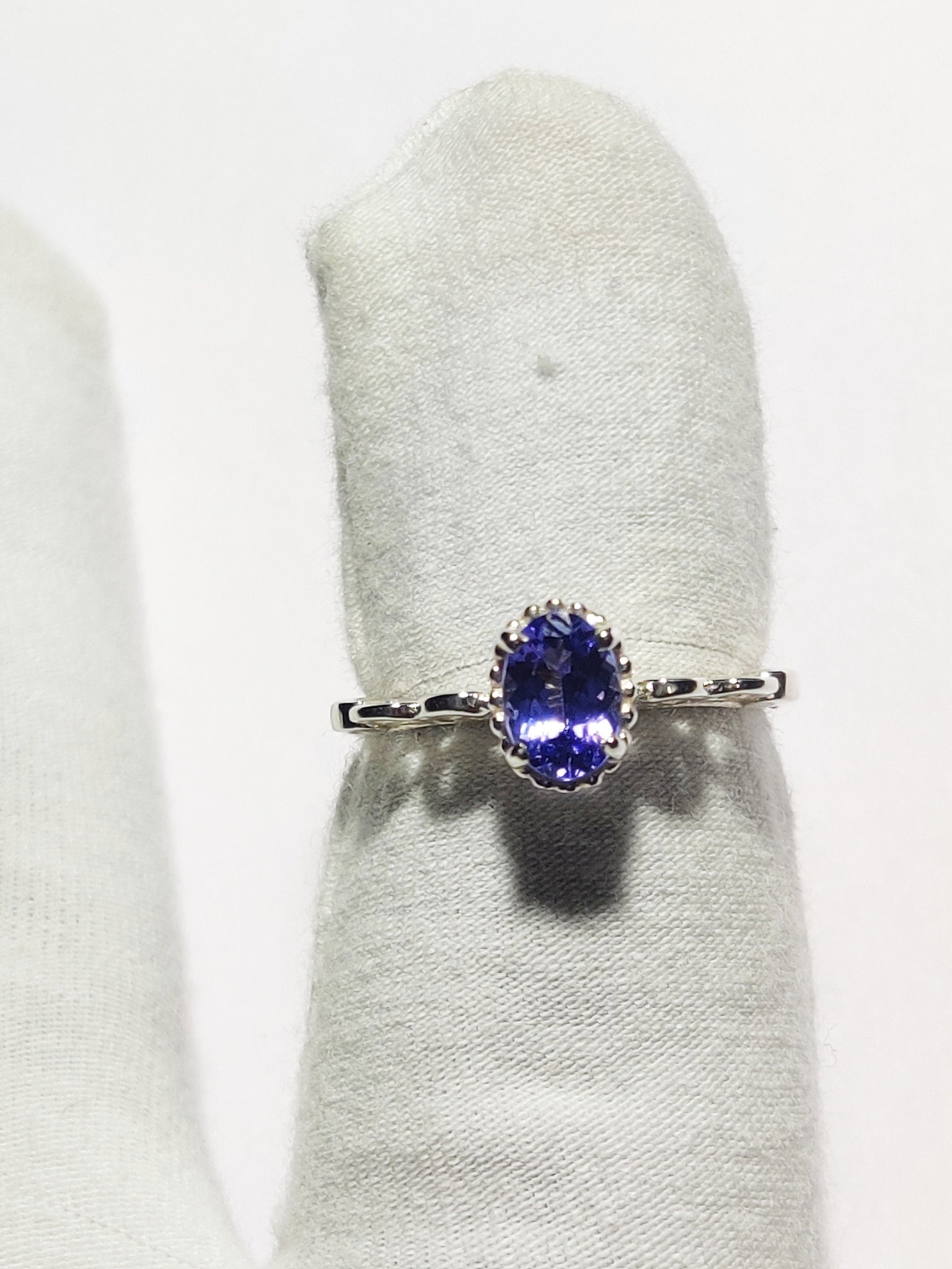 Natural Tanzanite Ring 1 Ct Tanzanite Real Tanzanite Ring Engagement Ring December Birthstone Tanzanite Jewelry Tanzanite Silver Ring