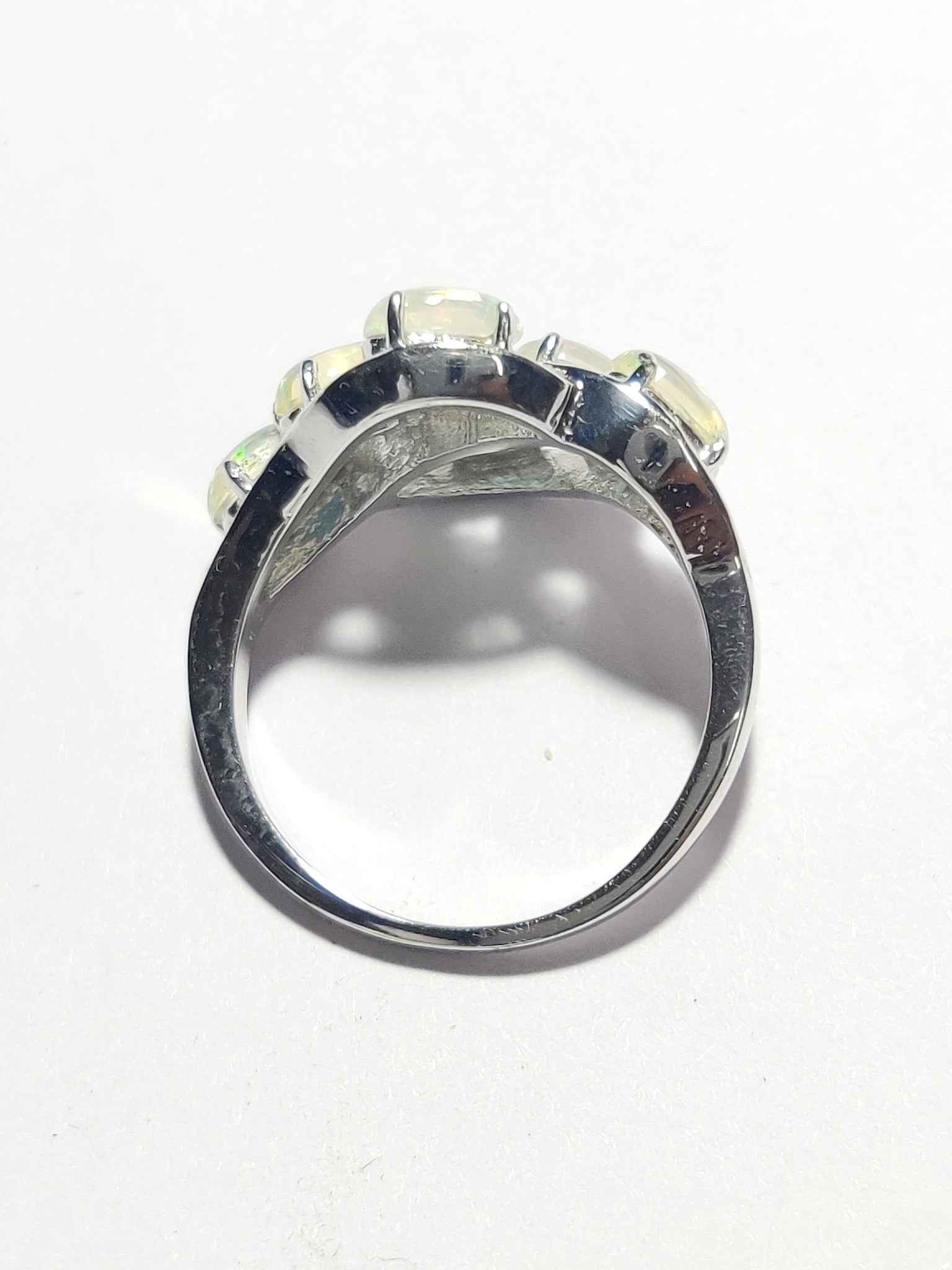 Sterling Silver Ethiopian Opal Ring Unique Opal Ring 4.5 Ct Natural Opal Ring Opal Jewelry Silver Opal Ring for Women
