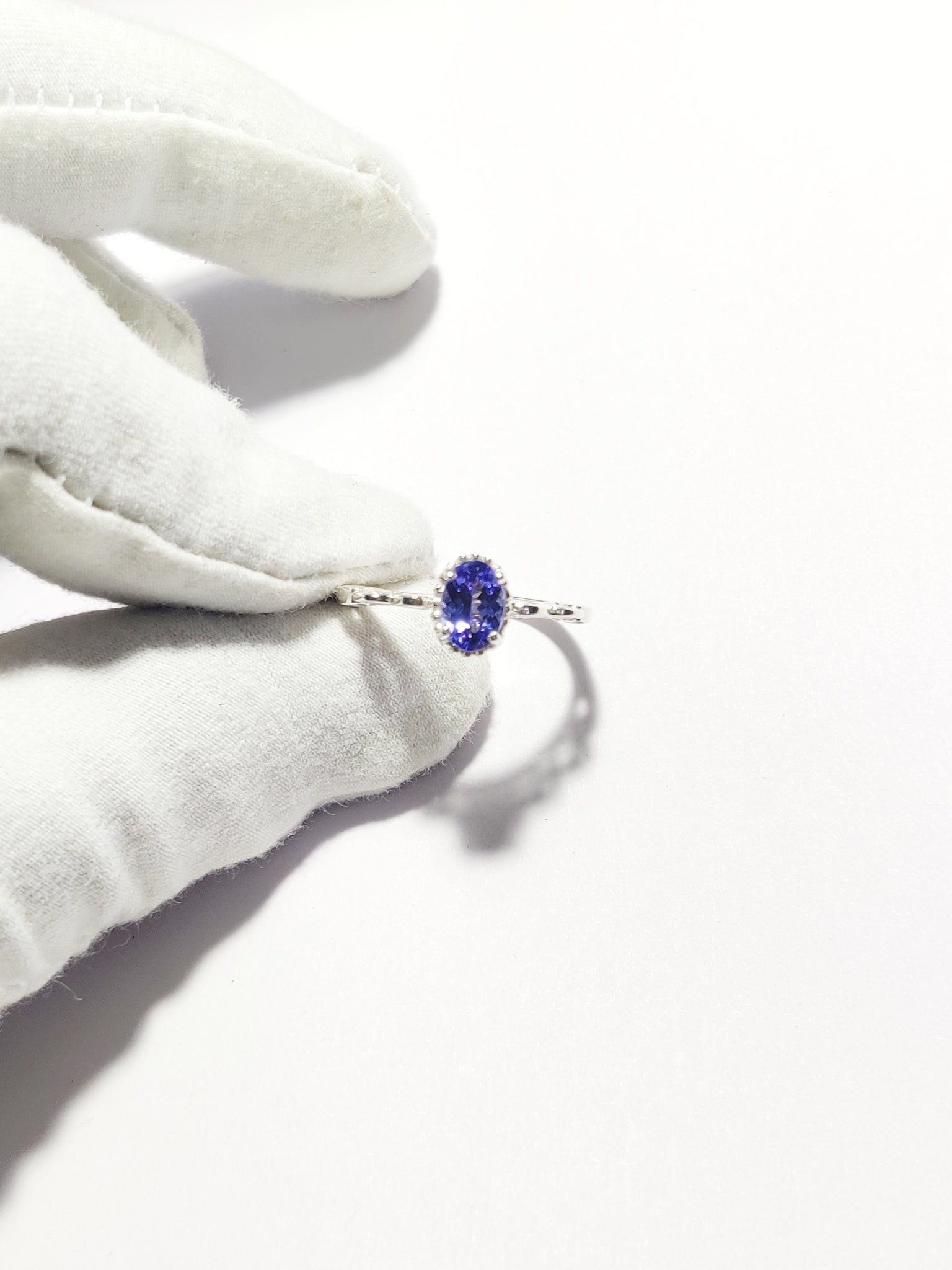 Natural Tanzanite Ring 1 Ct Tanzanite Real Tanzanite Ring Engagement Ring December Birthstone Tanzanite Jewelry Tanzanite Silver Ring
