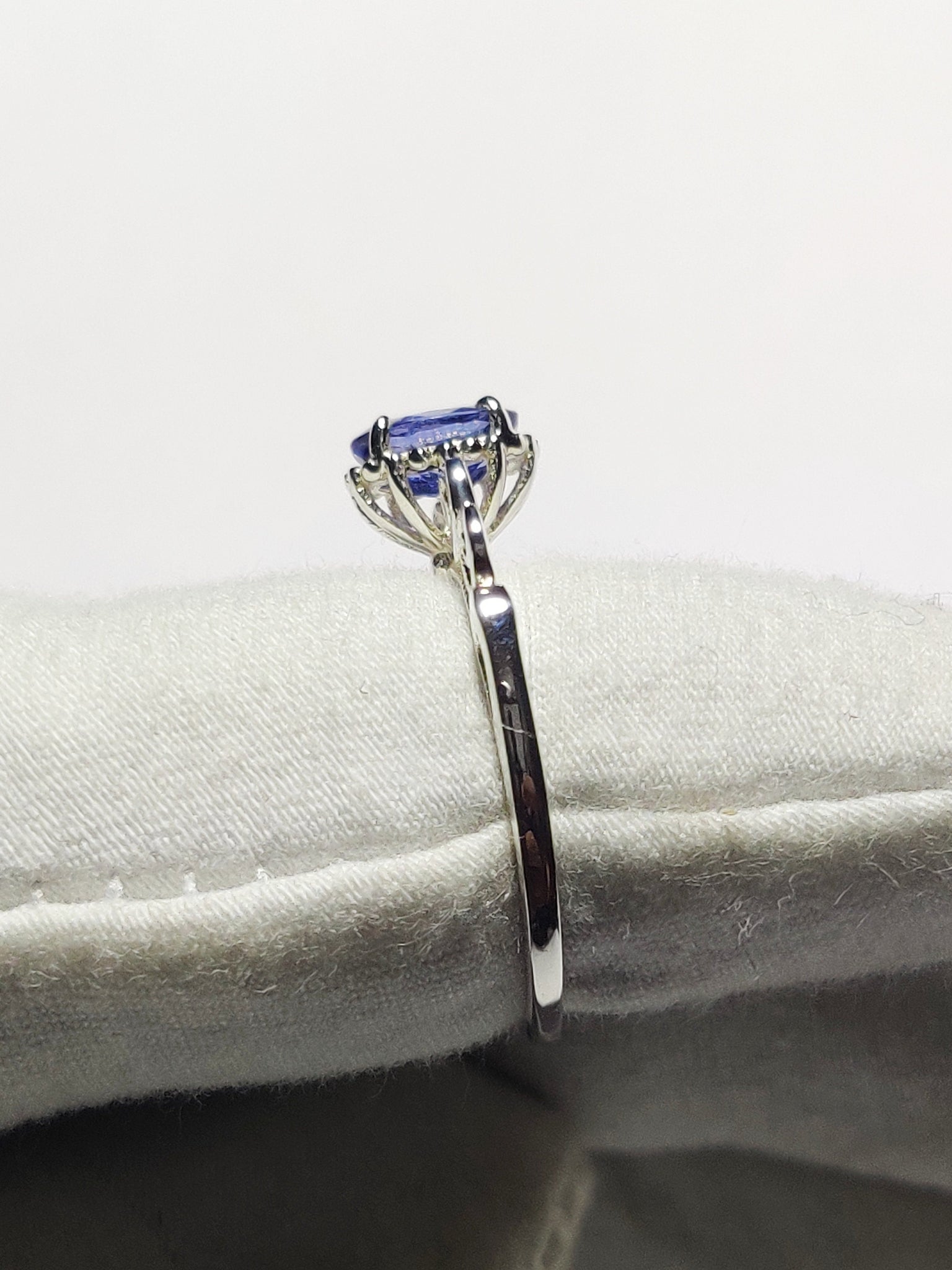 Natural Tanzanite Ring 1 Ct Tanzanite Real Tanzanite Ring Engagement Ring December Birthstone Tanzanite Jewelry Tanzanite Silver Ring