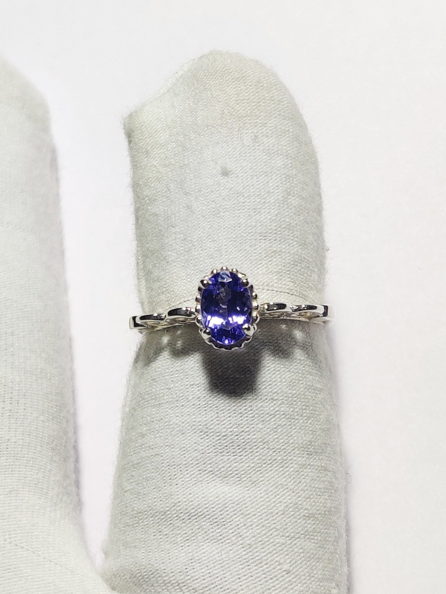 Natural Tanzanite Ring 1 Ct Tanzanite Real Tanzanite Ring Engagement Ring December Birthstone Tanzanite Jewelry Tanzanite Silver Ring