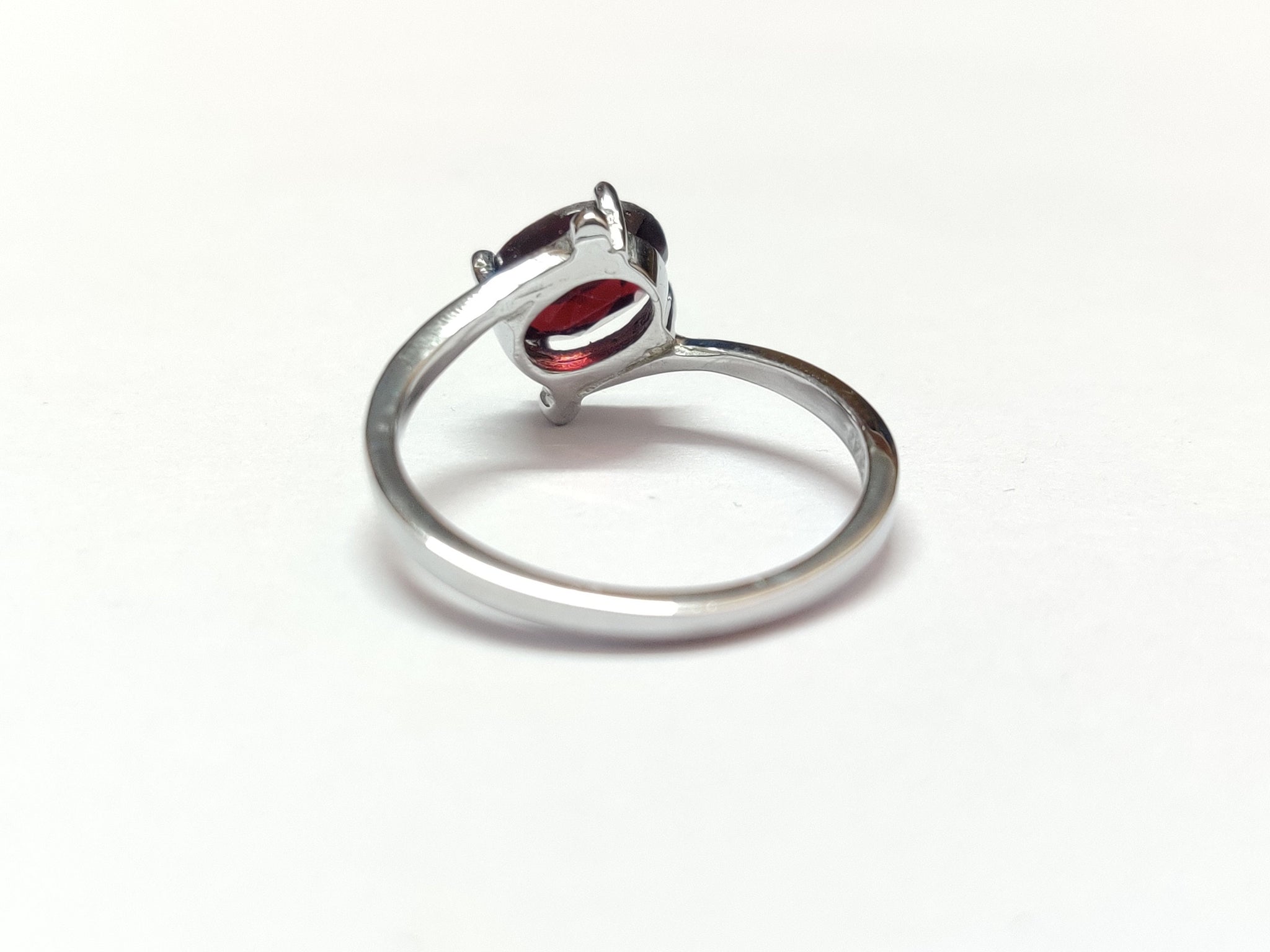 Silver Garnet Ring High Quality 1.2 Ct Garnet Ring 6x8 mm Oval Garnet Promise Ring January Birthstone Ring 925 Sterling Silver Garnet Ring