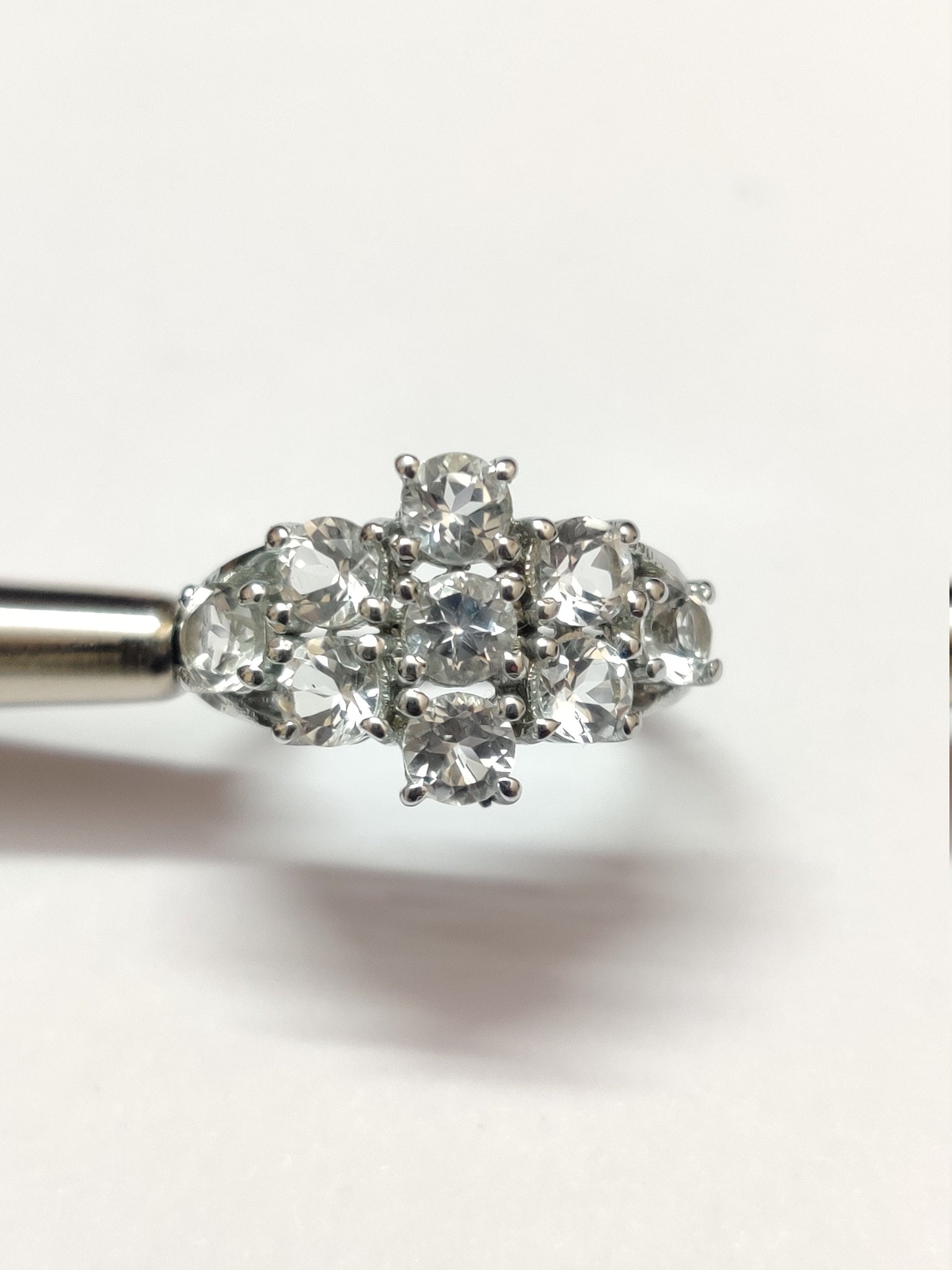 Silver White Topaz Ring High Quality 2.7 Ct White Topaz Ring Antique Style Topaz Ring Birthstone Ring 925 Sterling Silver Topaz Jewelry