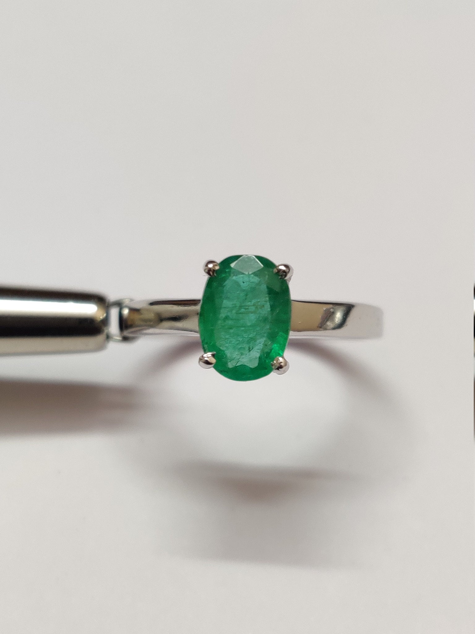 Emerald Ring Natural Emerald Ring Silver Emerald Band Emerald Ring Men 1.1 Ct High Qulity Emerald 925 Sterling Silver Emerald Ring For Men