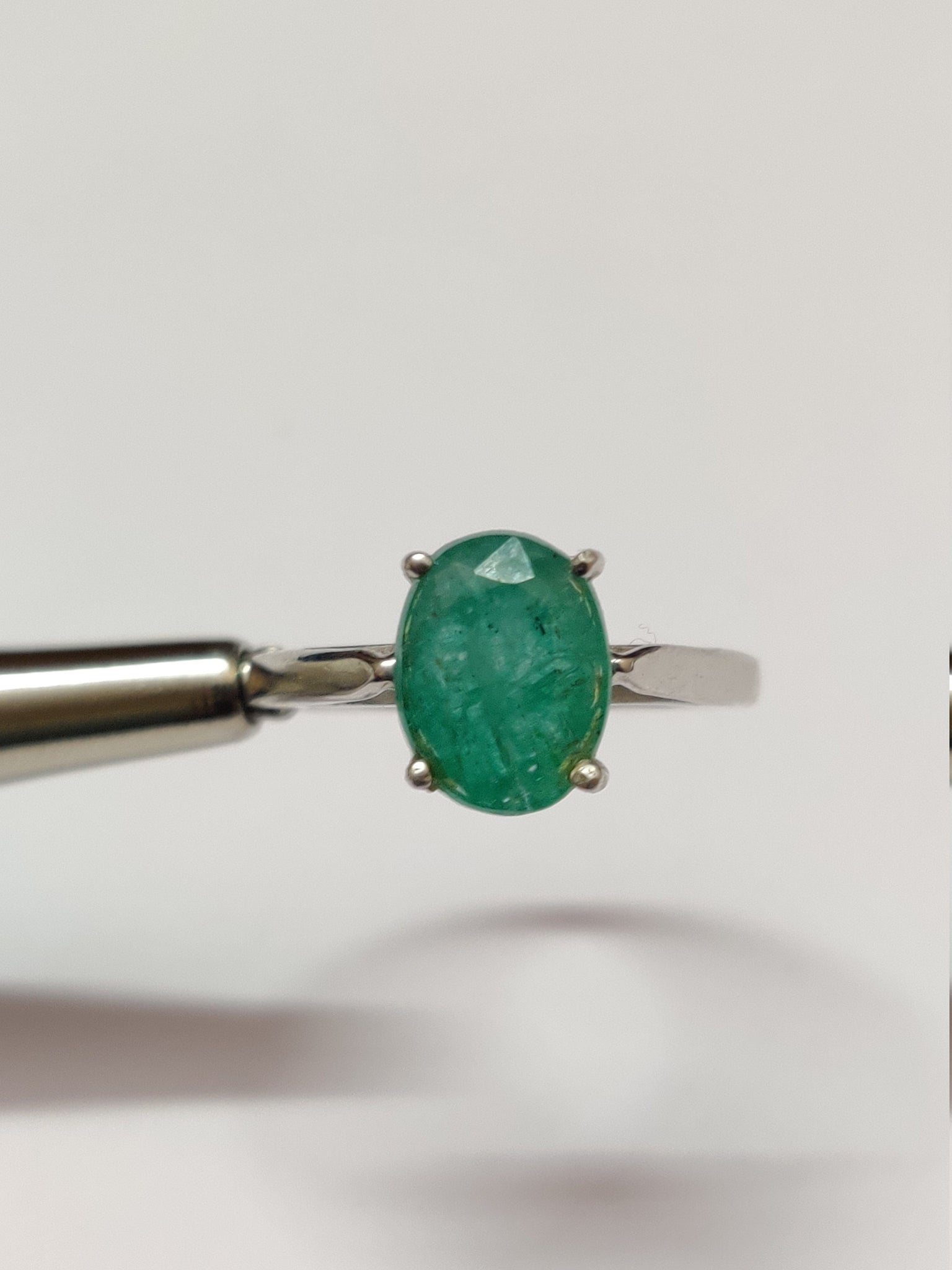 Emerald Ring 2.5 Ct High Qulity Emerald Natural Emerald Ring Silver Emerald Band Emerald Ring Men 925 Sterling Silver Emerald Ring For Men