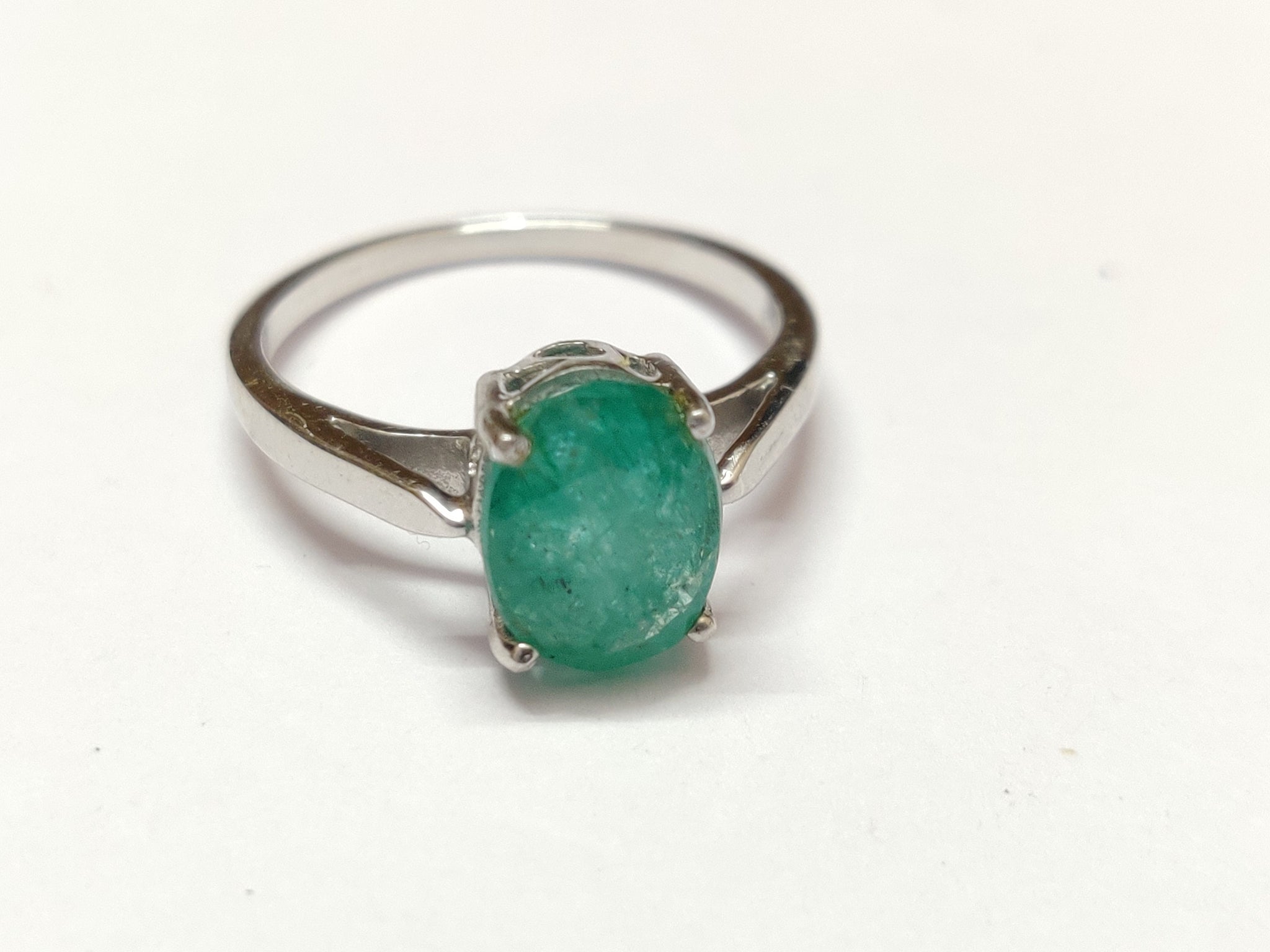 Emerald Ring 2.5 Ct High Qulity Emerald Natural Emerald Ring Silver Emerald Band Emerald Ring Men 925 Sterling Silver Emerald Ring For Men
