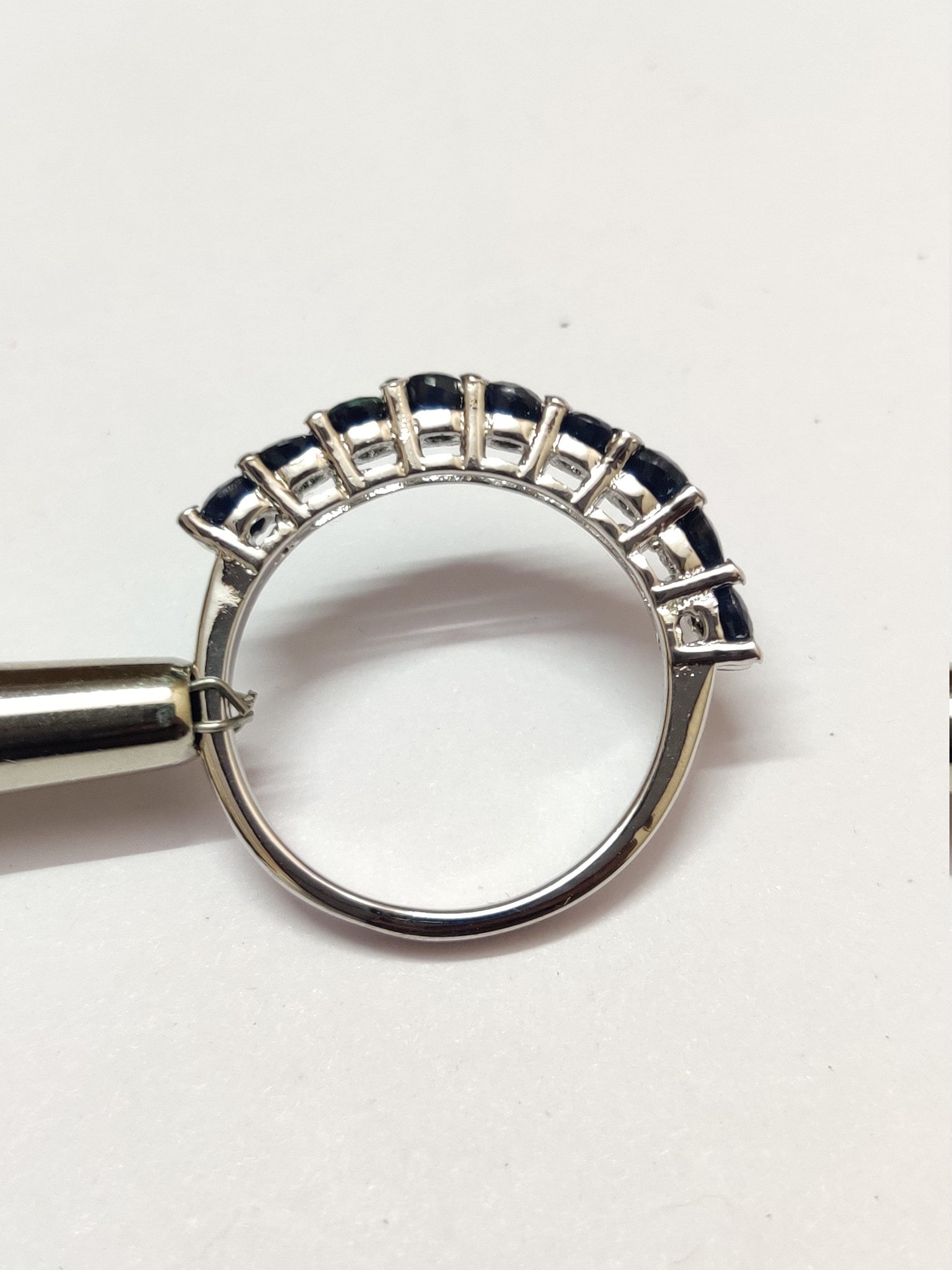 Blue Sapphire Ring 1.25 Ct Natural Blue Sapphire Dainty Ring Thin Sapphire Ring Silver Blue Sapphire Ring Mens Sapphire Ring September Ring