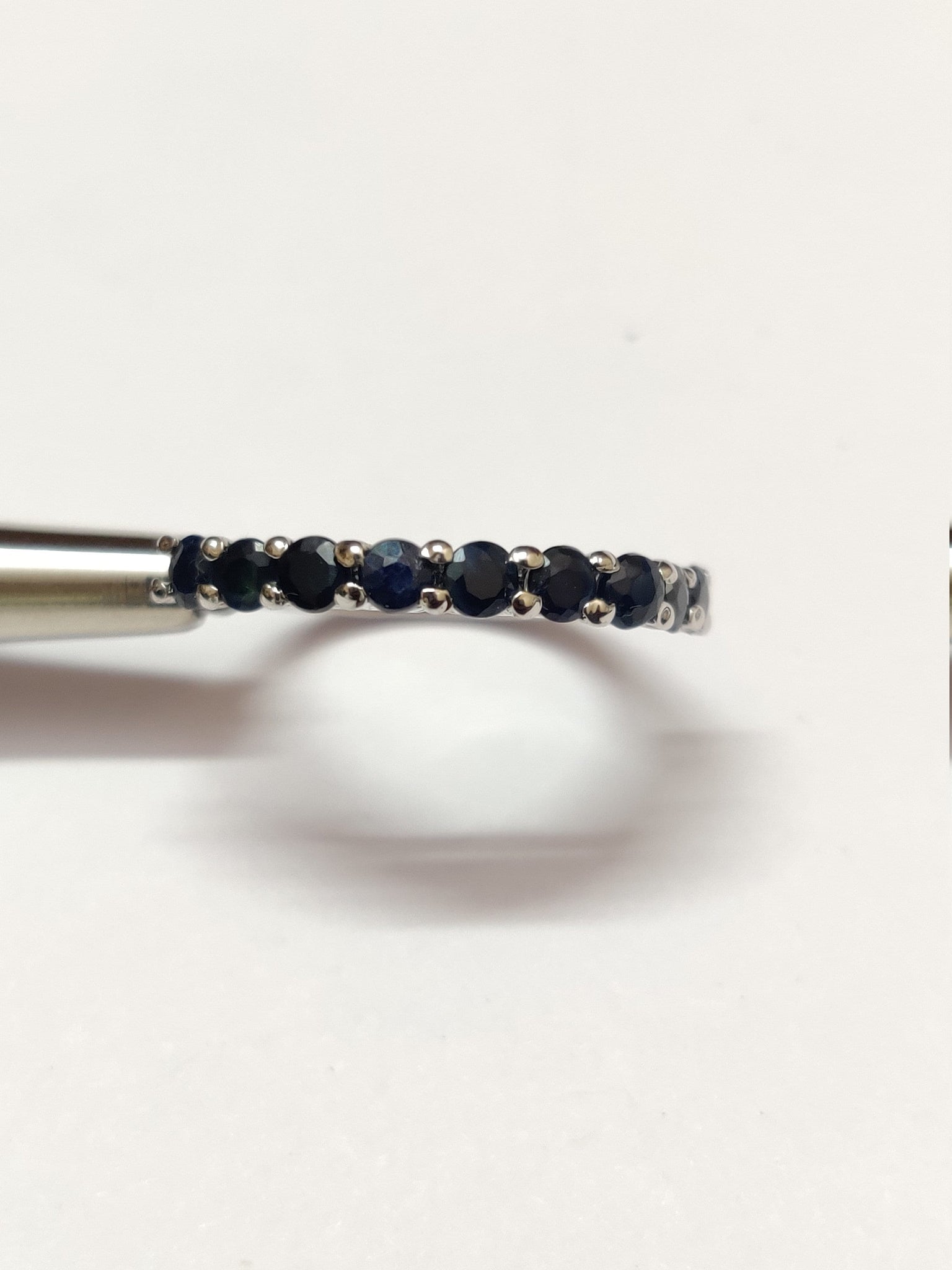 Blue Sapphire Ring 1.25 Ct Natural Blue Sapphire Dainty Ring Thin Sapphire Ring Silver Blue Sapphire Ring Mens Sapphire Ring September Ring