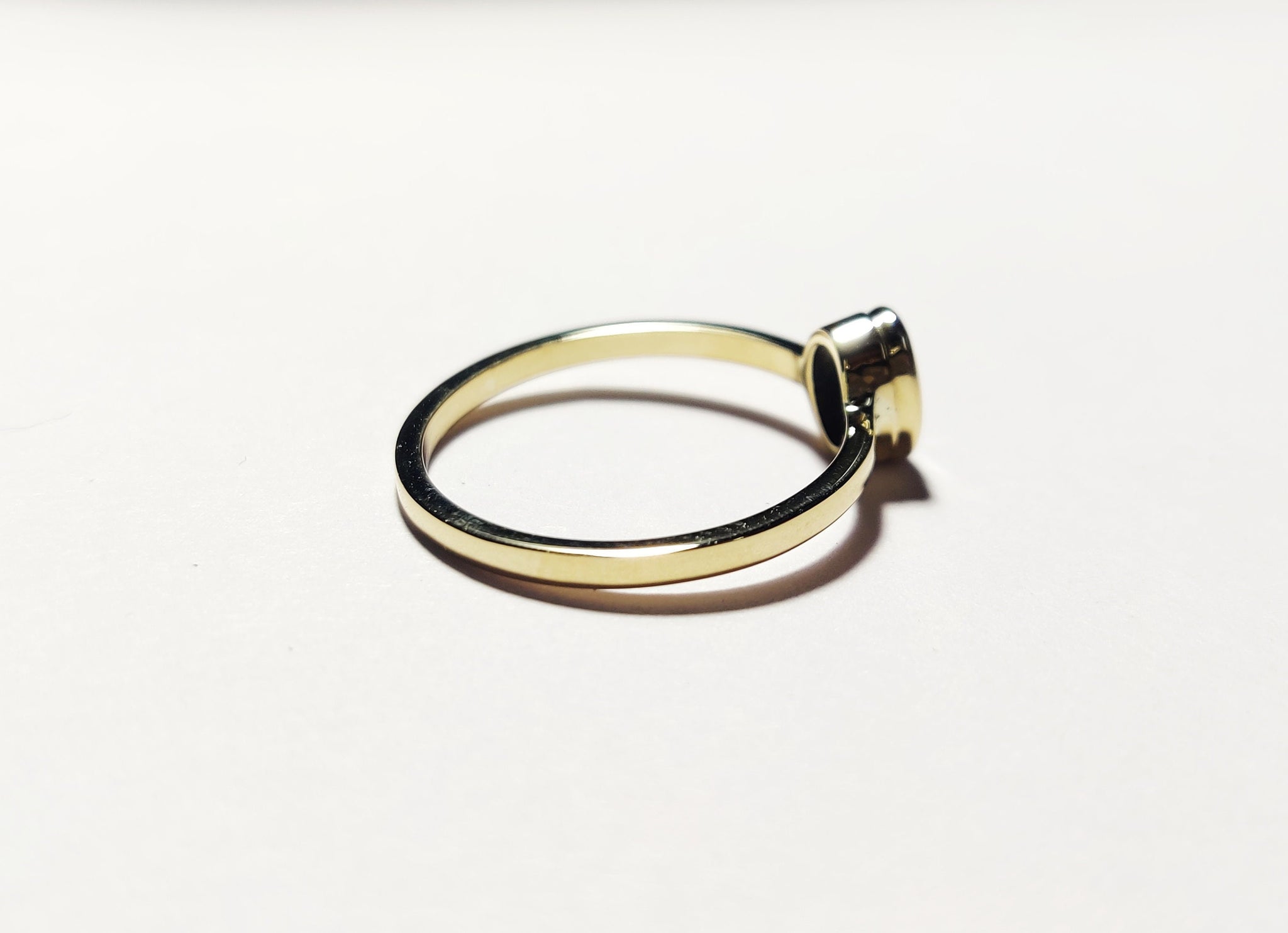 14K Yellow Gold Sapphire Ring Natural Blue Sapphire Ring Men Sapphire Gold Ring 14K Gold Mens Unique Ring Sapphire in Gold Ring