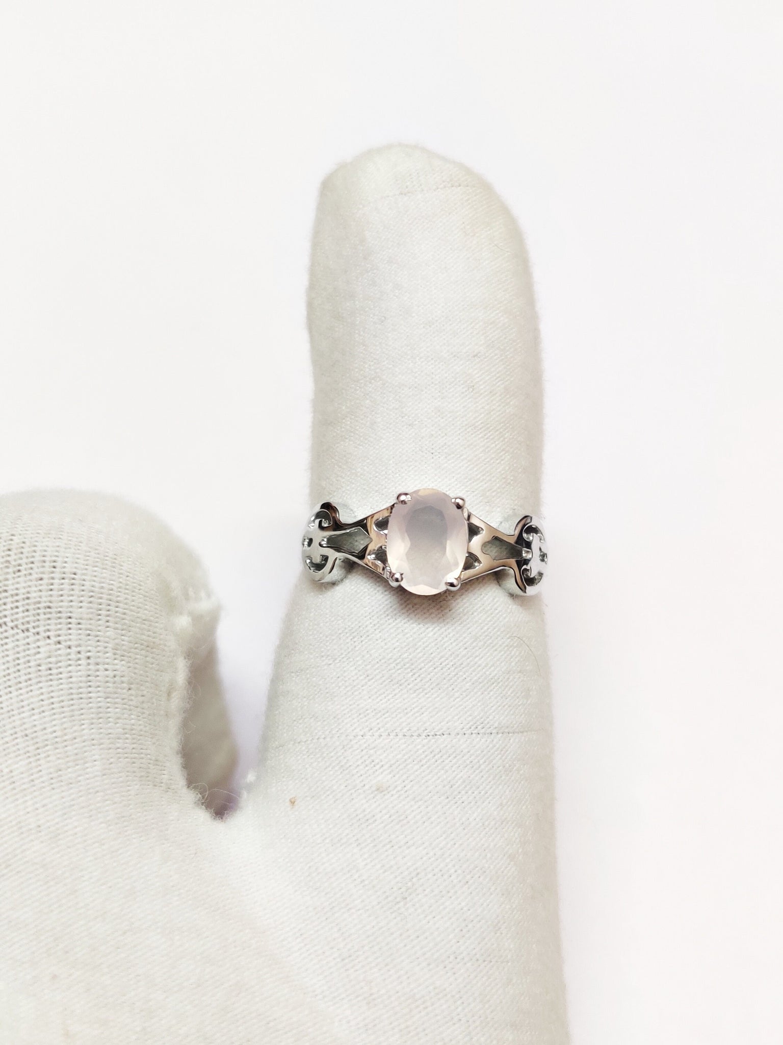 925 Silver Rose Quartz Ring Pink Quartz Ring 1.2 Ct Rose Quartz Ring Sterling Silver Quartz Ring Pink Stone Ring Gifts For Mother Sister