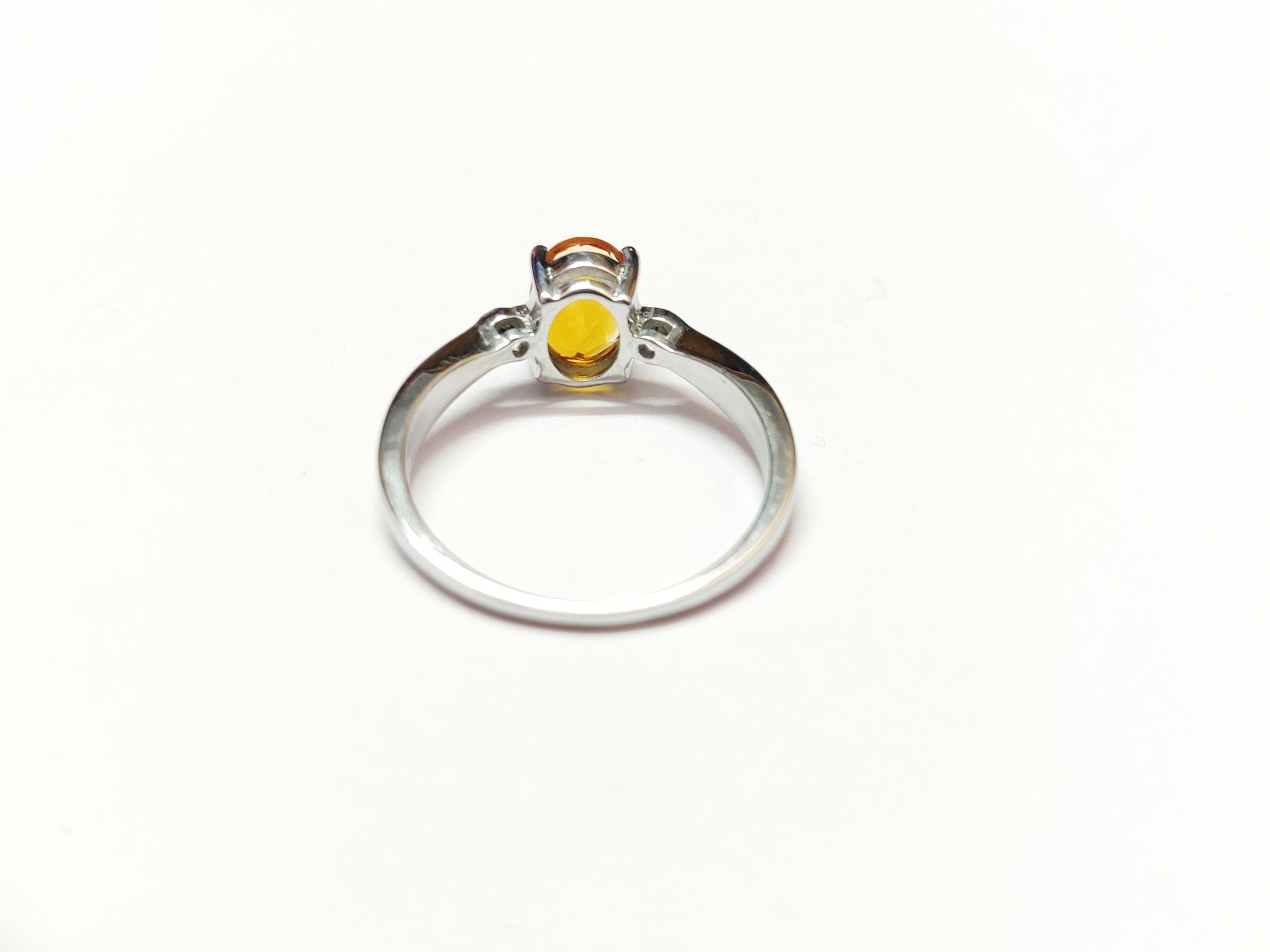 Silver Citrine Ring Orange Citrine Ring 1.2 Ct Citrine Ring High Quality Citrine Orange Stone Ring 925 Sterling Silver Citrine Ring Men