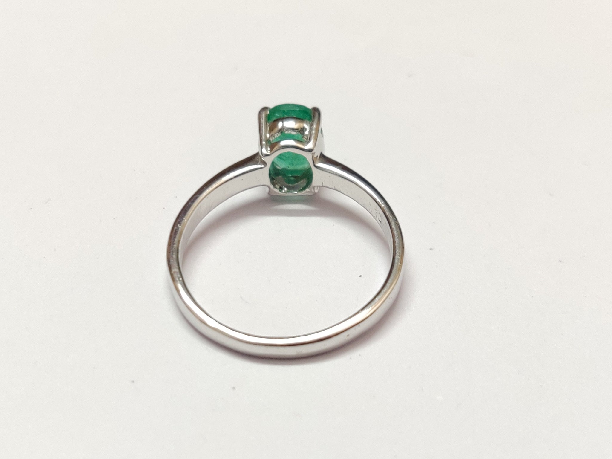 Emerald Ring Natural Emerald Ring Silver Emerald Band Emerald Ring Men 1.1 Ct High Qulity Emerald 925 Sterling Silver Emerald Ring For Men