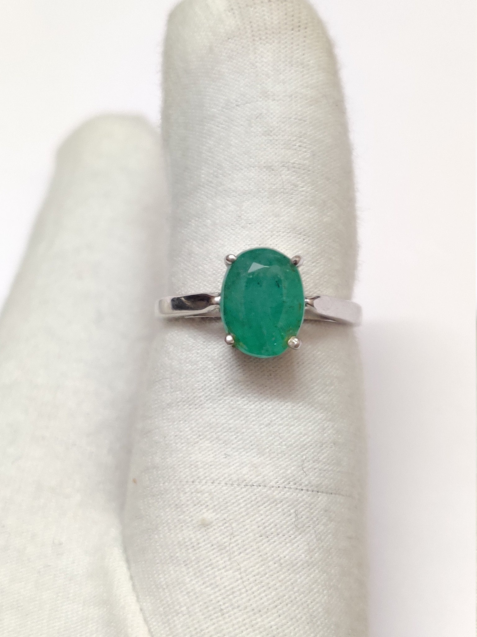 Emerald Ring 2.5 Ct High Qulity Emerald Natural Emerald Ring Silver Emerald Band Emerald Ring Men 925 Sterling Silver Emerald Ring For Men