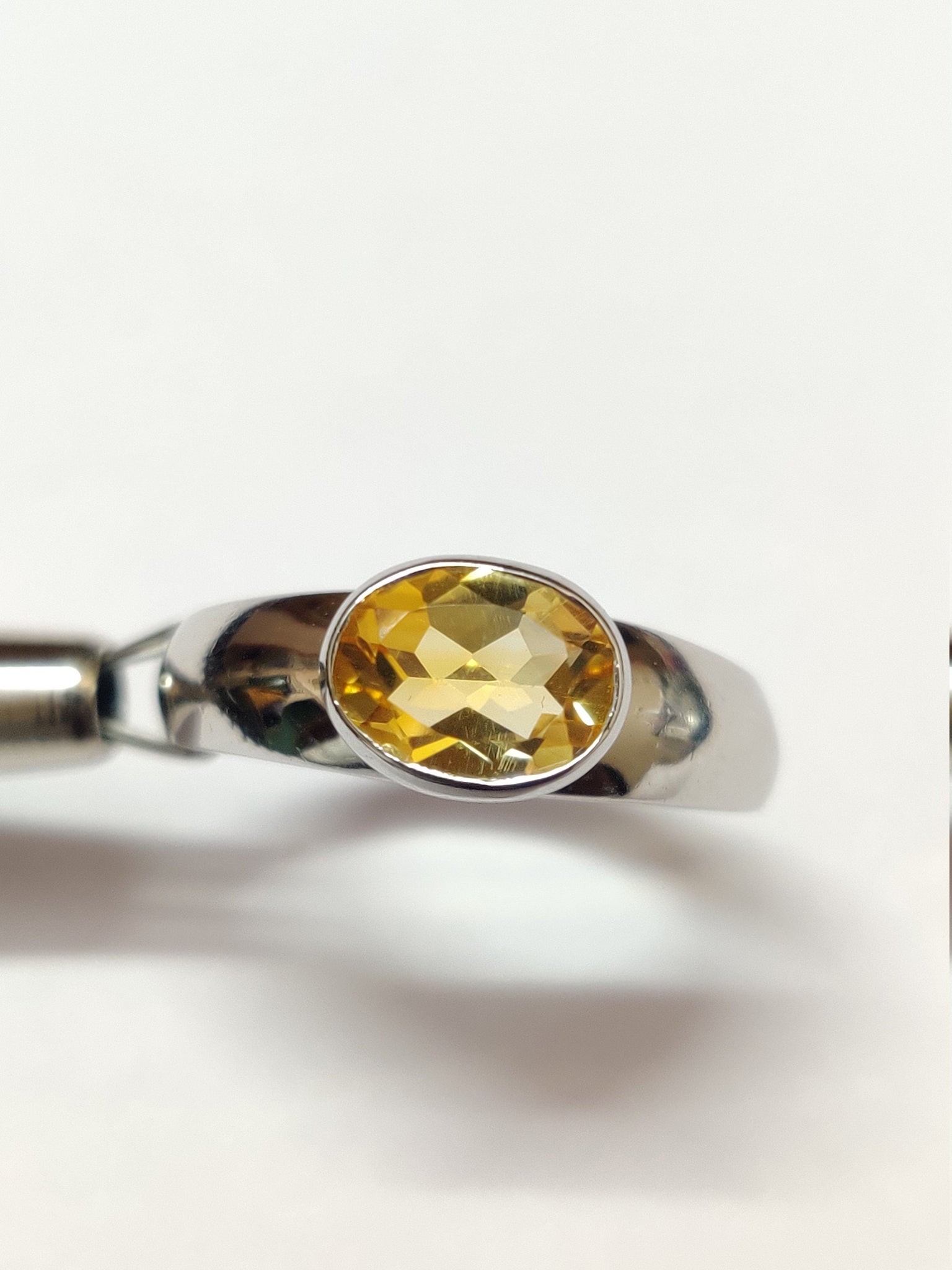 Silver Citrine Ring Yellow Citrine Ring 1.9 Ct Citrine Ring Oval Citrine Ring Men Natural Citrine Ring Citrine Promise Ring Citrine Men Ring