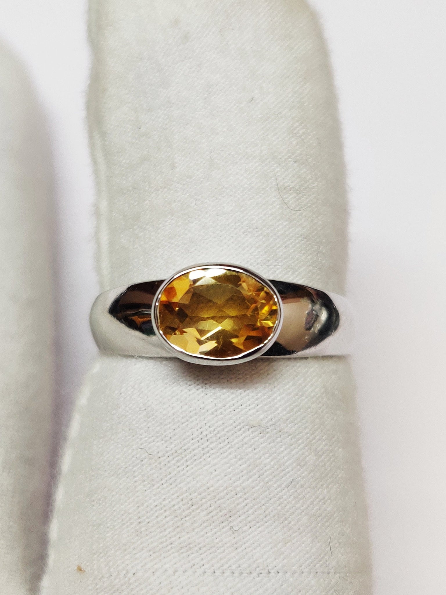 Silver Citrine Ring Yellow Citrine Ring 1.9 Ct Citrine Ring Oval Citrine Ring Men Natural Citrine Ring Citrine Promise Ring Citrine Men Ring