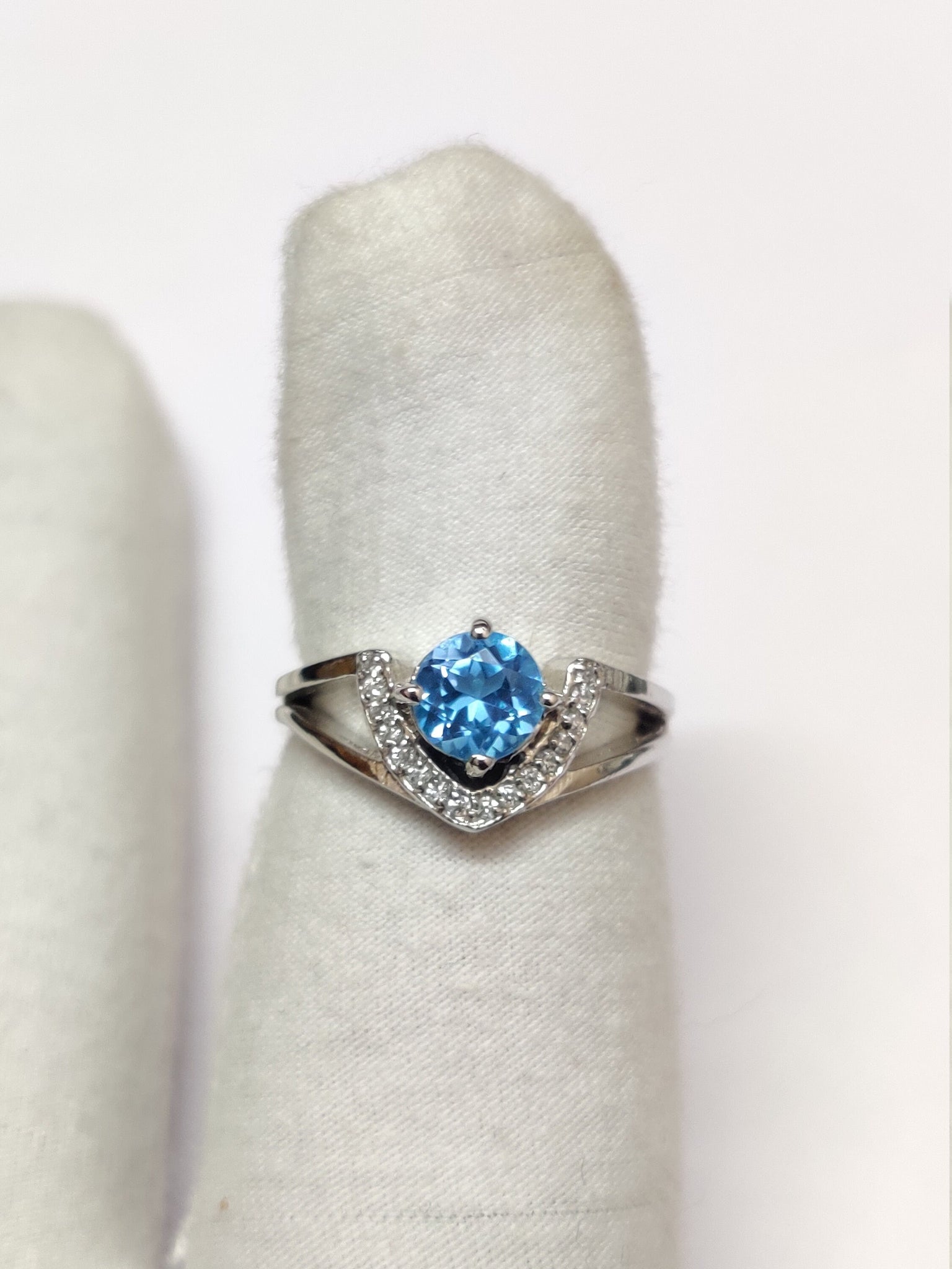 Swiss Blue Topaz Ring Silver Swiss Blue Topaz Engagement Ring 1.3 Ct Swiss Topaz Men Ring Natural Swiss Blue Topaz Promise Ring Birthstone