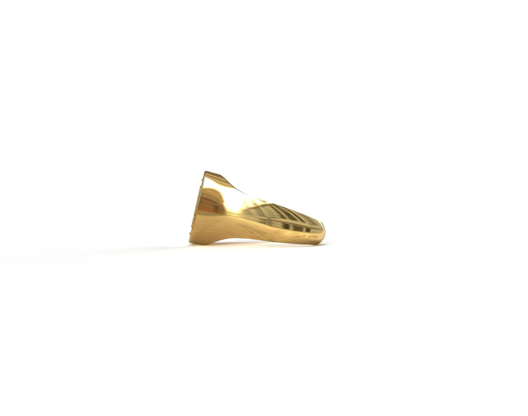 18K Gold Diamond Signet Ring Natural Diamond Ring 0.22 Ct Diamond Ring Gold Signet Ring Signet With Diamond Ring Diamond Pinky Ring For Men