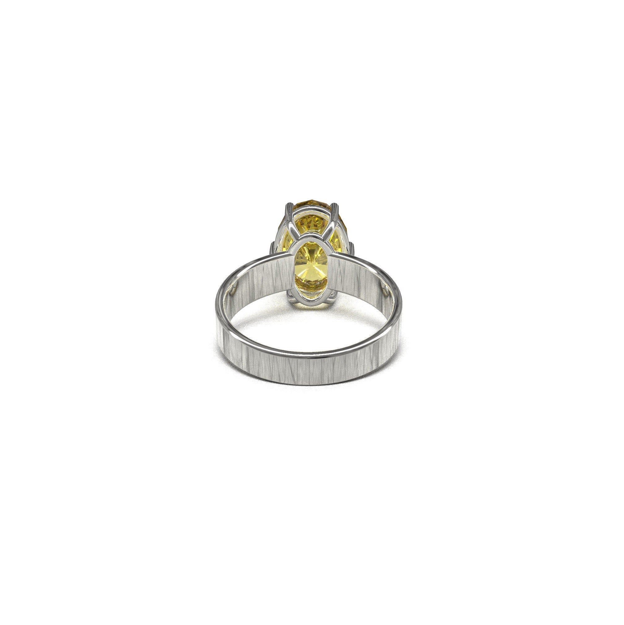 Sterling Silver Citrine Ring 10x14 mm Oval 4.65ct Natural Citrine Ring Gemstone Ring November Birthstone Large Citrine Ring Citrine Jewelry
