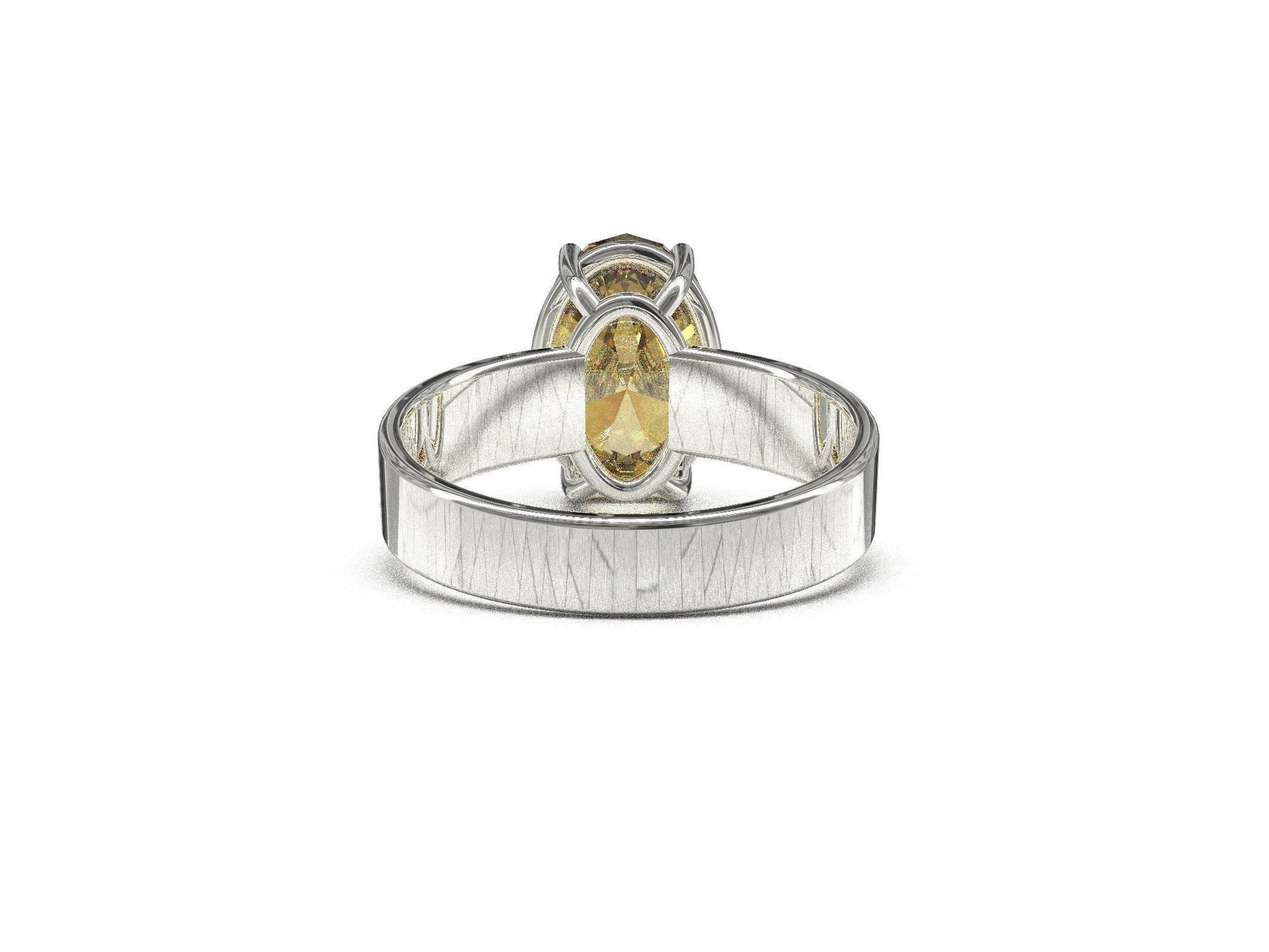 Sterling Silver Citrine Ring 10x14 mm Oval 4.65ct Natural Citrine Ring Gemstone Ring November Birthstone Large Citrine Ring Citrine Jewelry